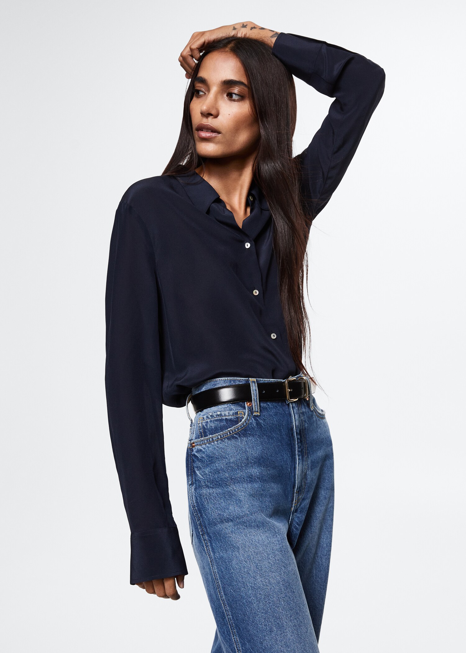 Chemise 100 % soie - Plan moyen
