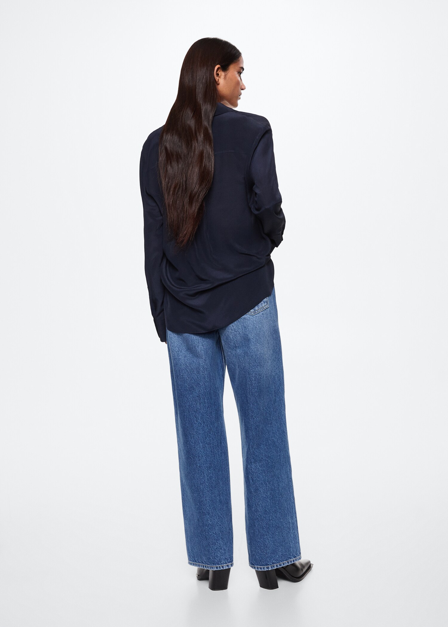 Chemise 100 % soie - Verso de l’article