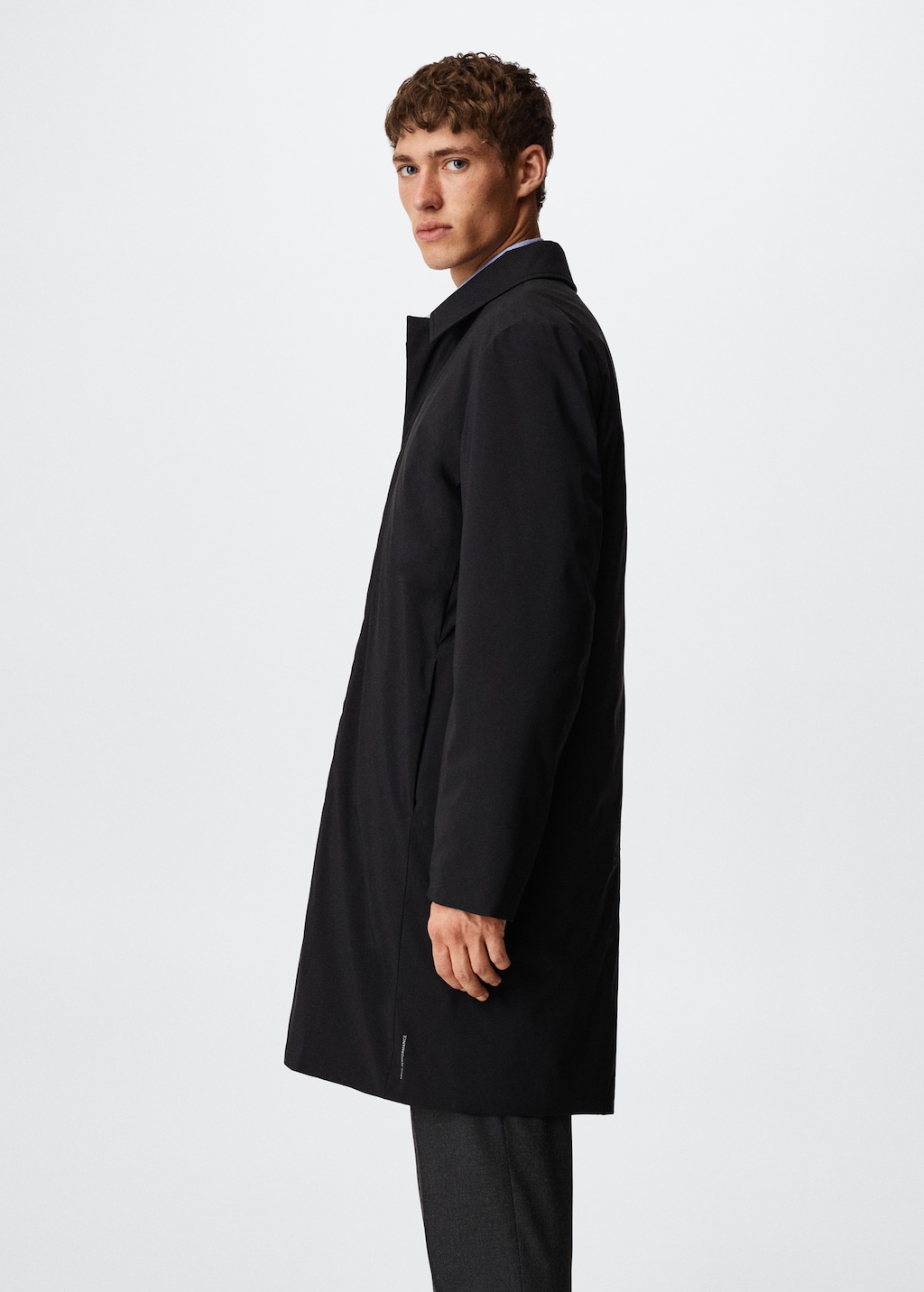 Water repellent quilted trench coat Men MANGO Pakistan