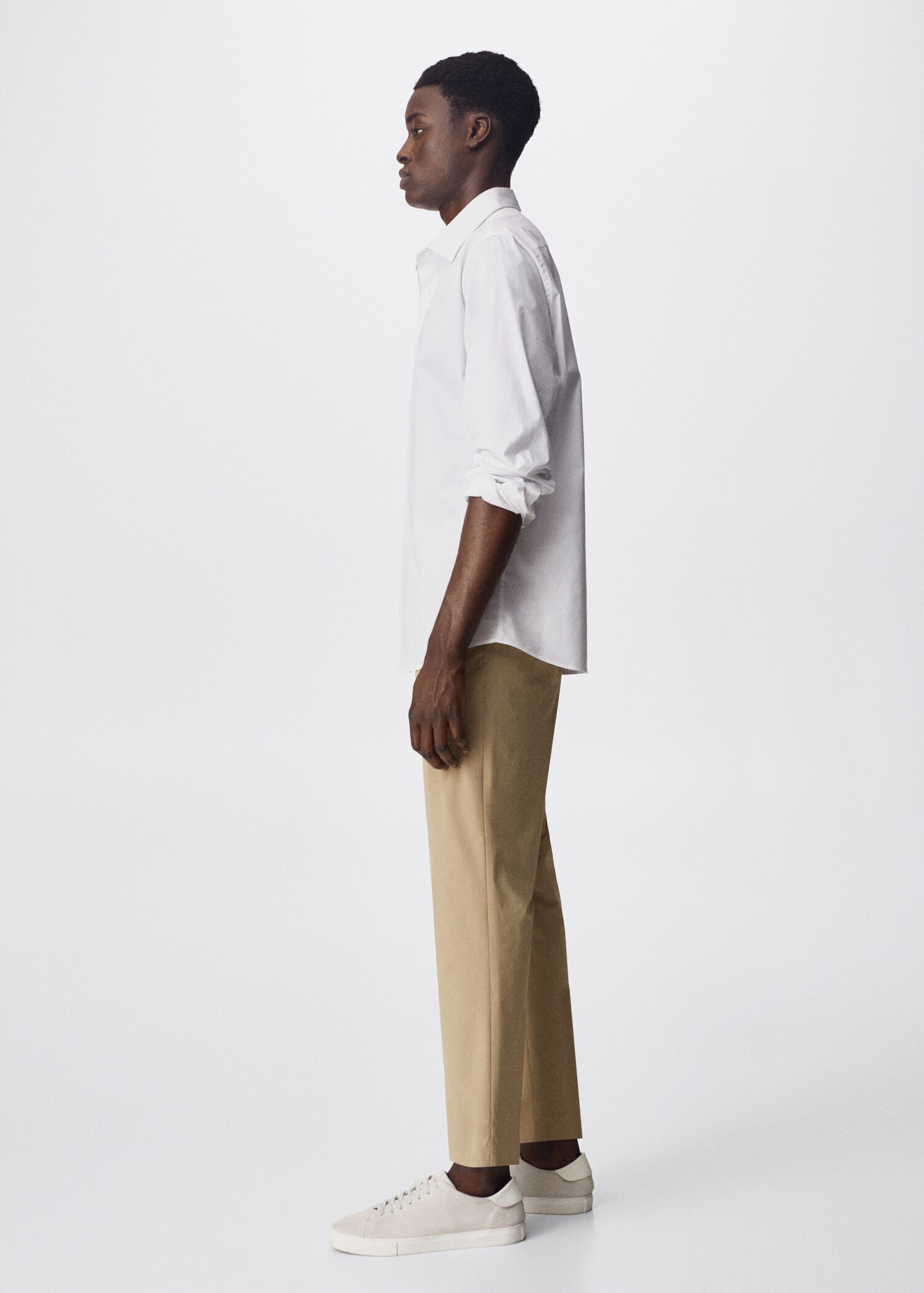 Slim fit stretch cotton shirt - Details of the article 2