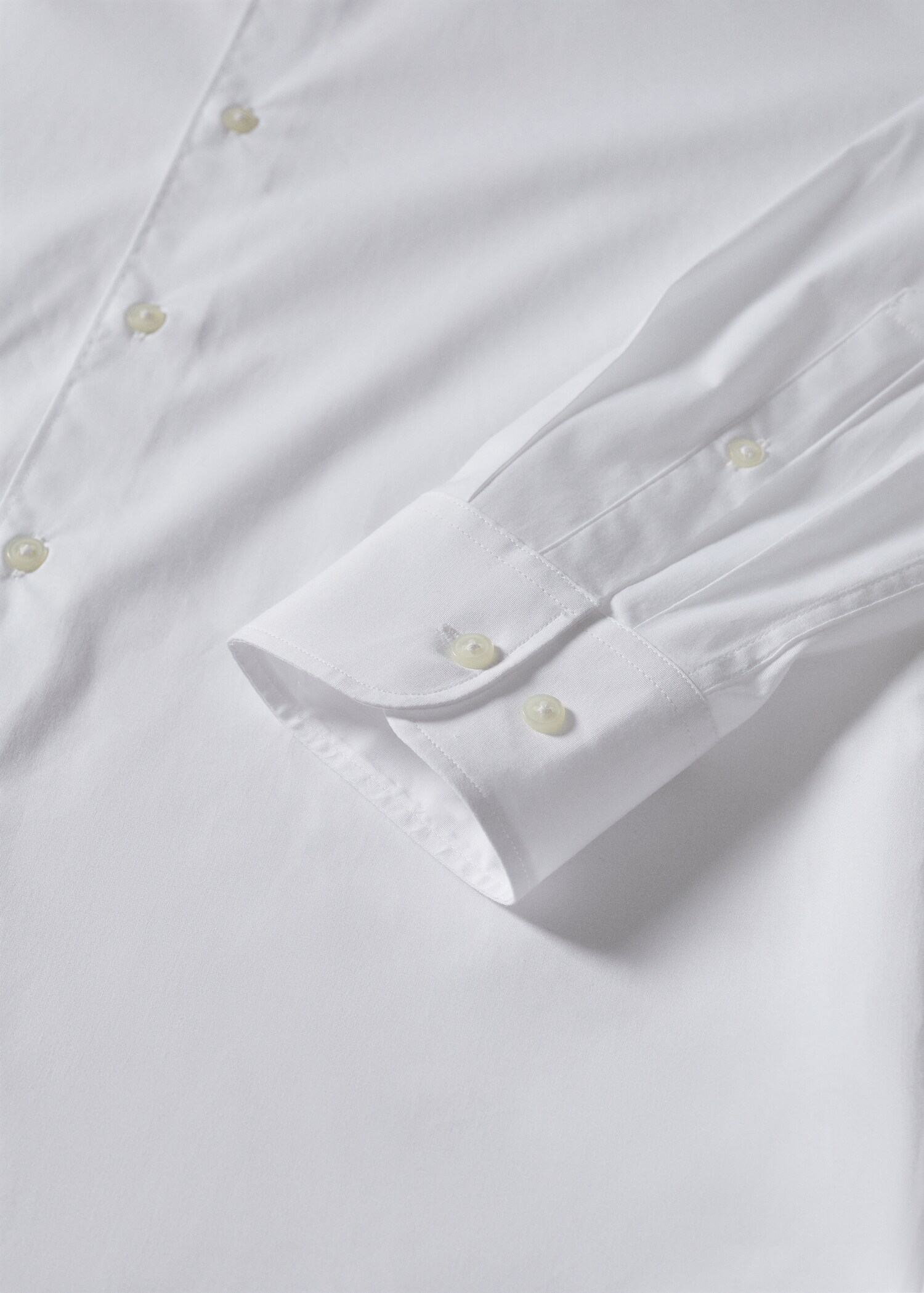 Slim fit stretch cotton shirt - Details of the article 7