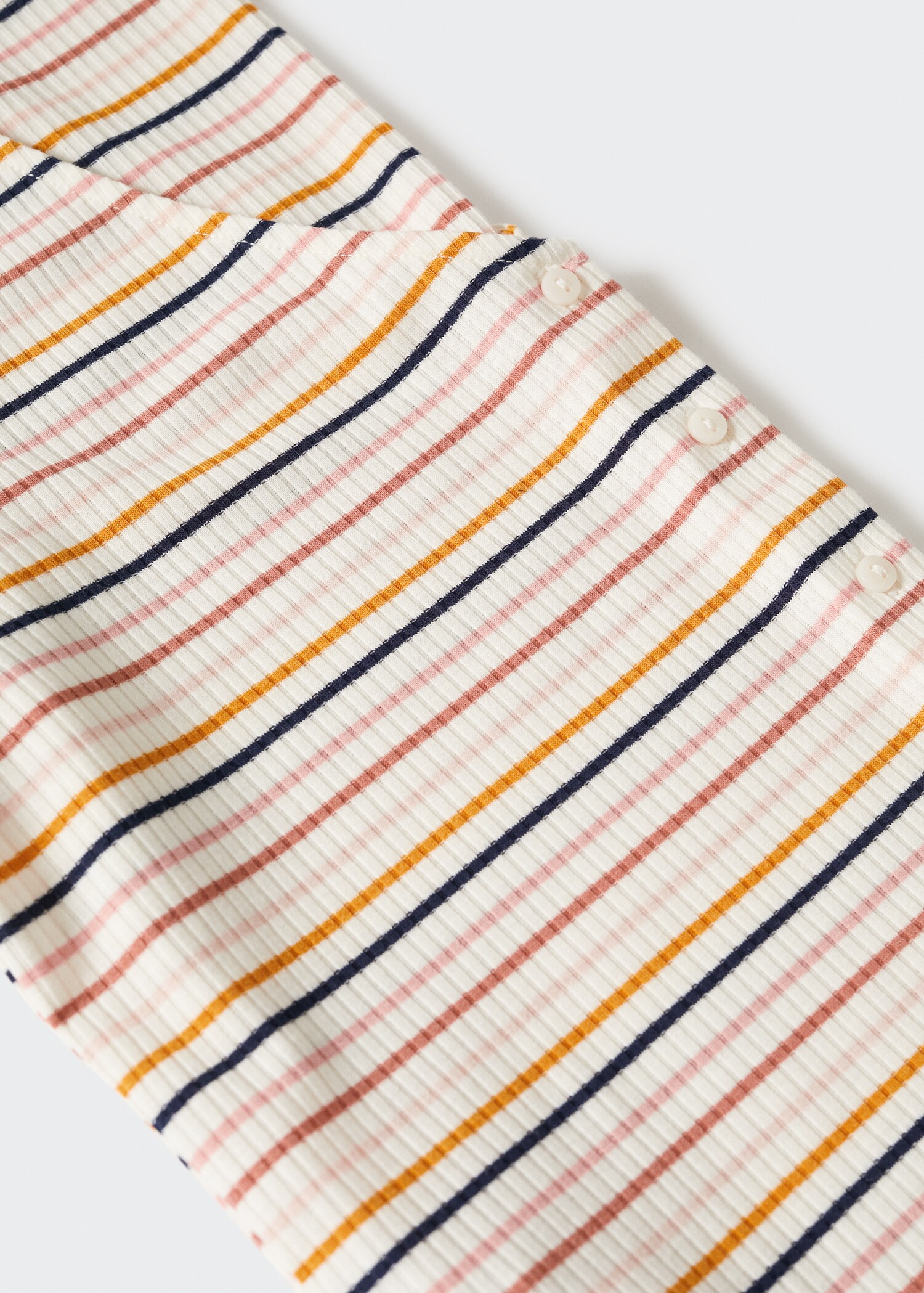 T-shirt côtelé boutons - Détail de l'article 8