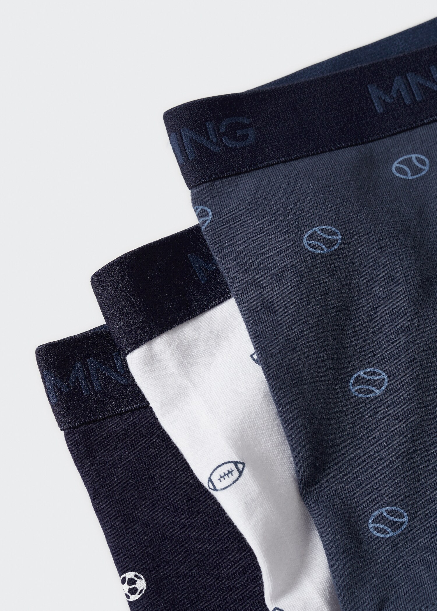 3-pakk med trykte boxershorts - Baksiden av artikkelen
