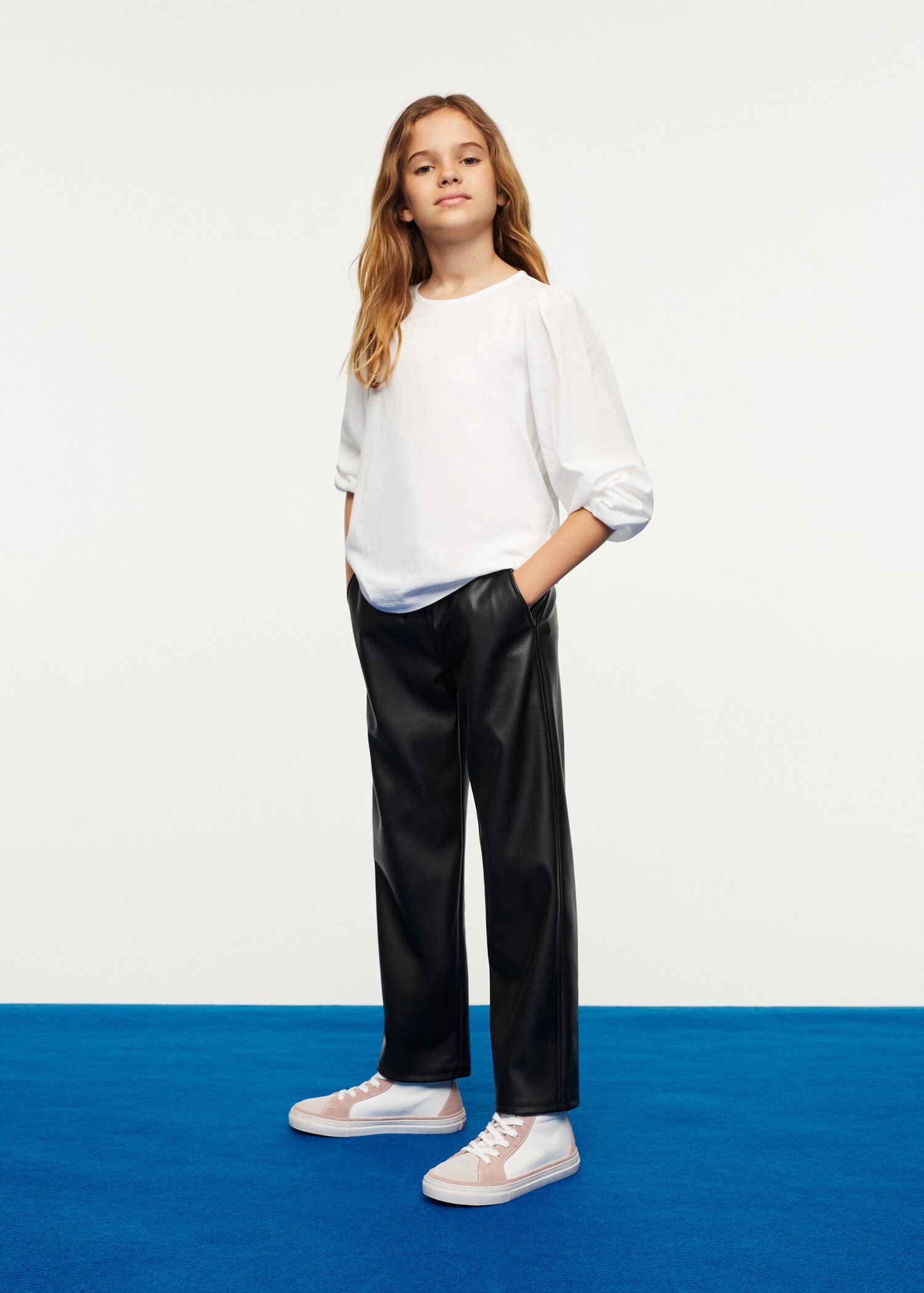 Pantalón efecto piel - Plano medio