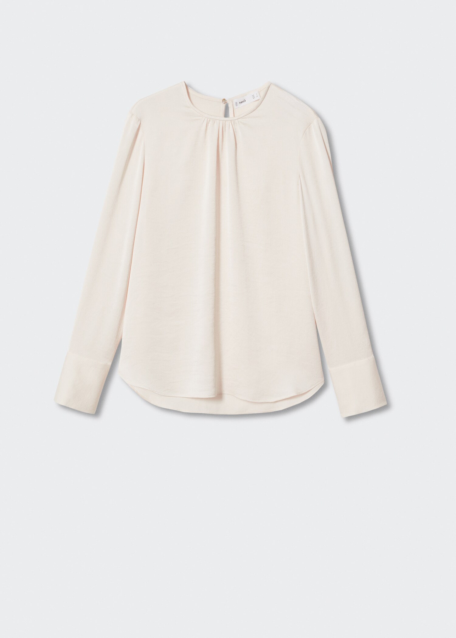 Ruched satin blouse - Article without model