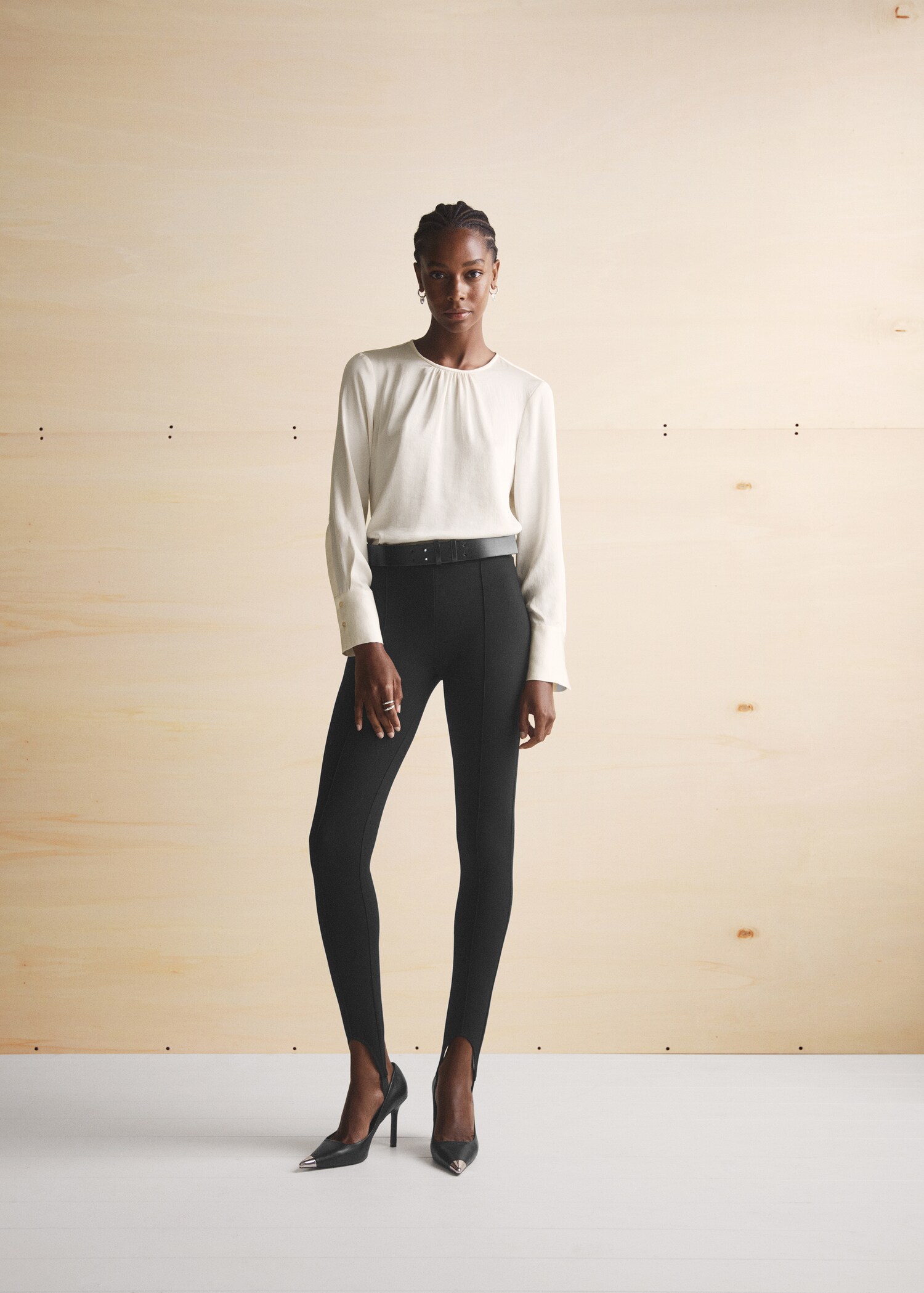 Ruched satin blouse - Details of the article 9
