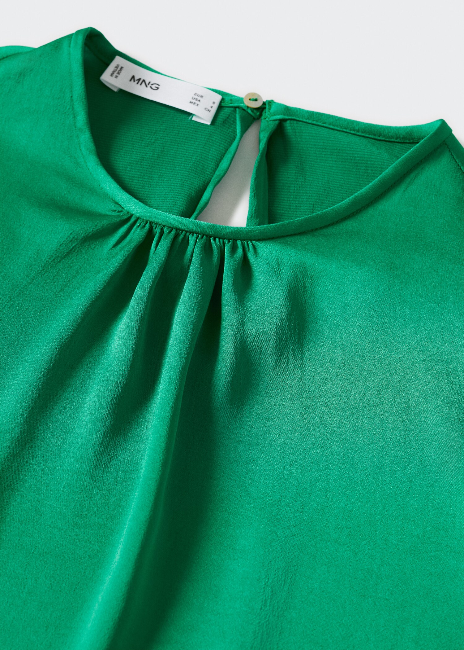 Ruched satin blouse - Details of the article 8