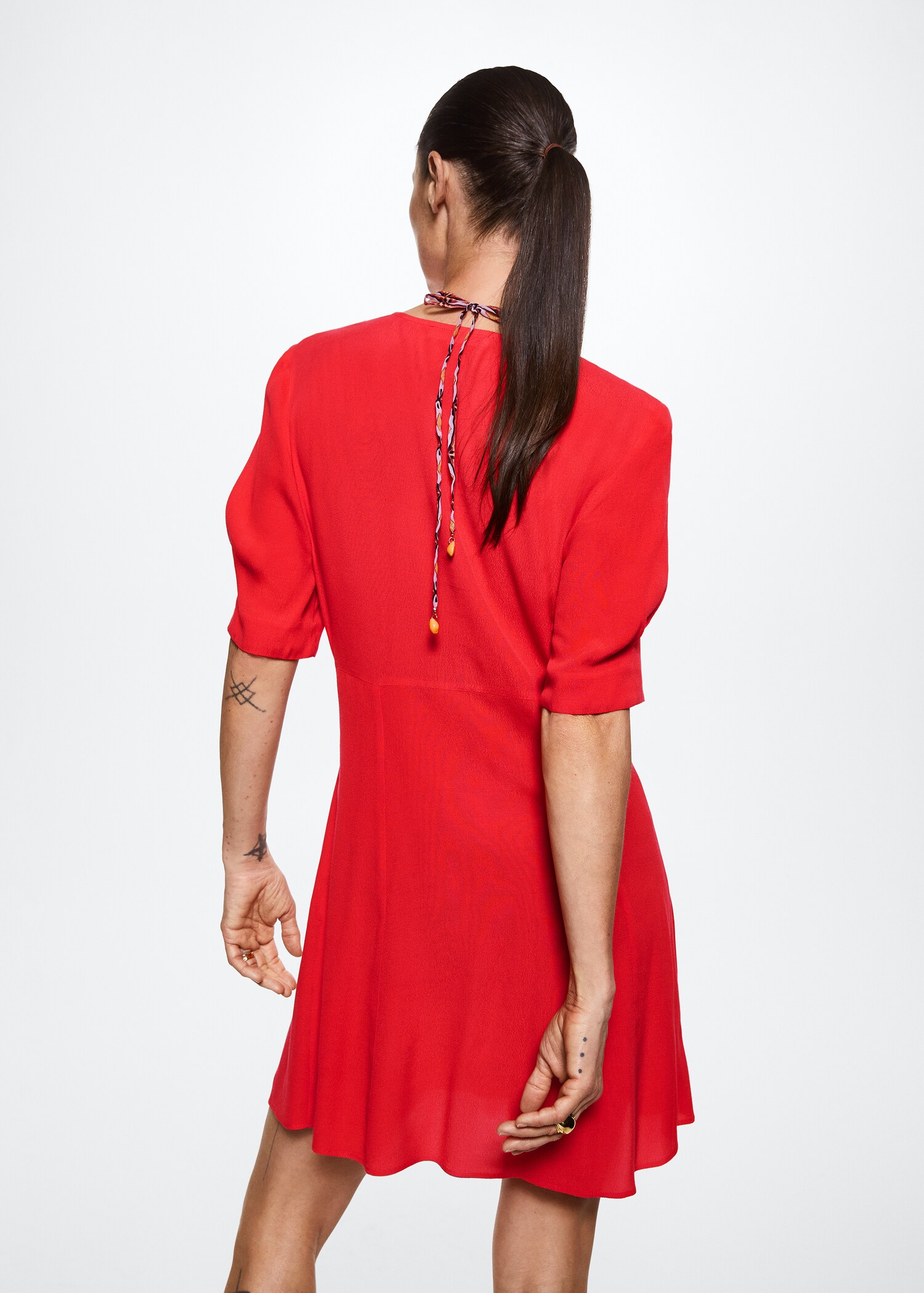 Robe à détail froncé - Verso de l’article
