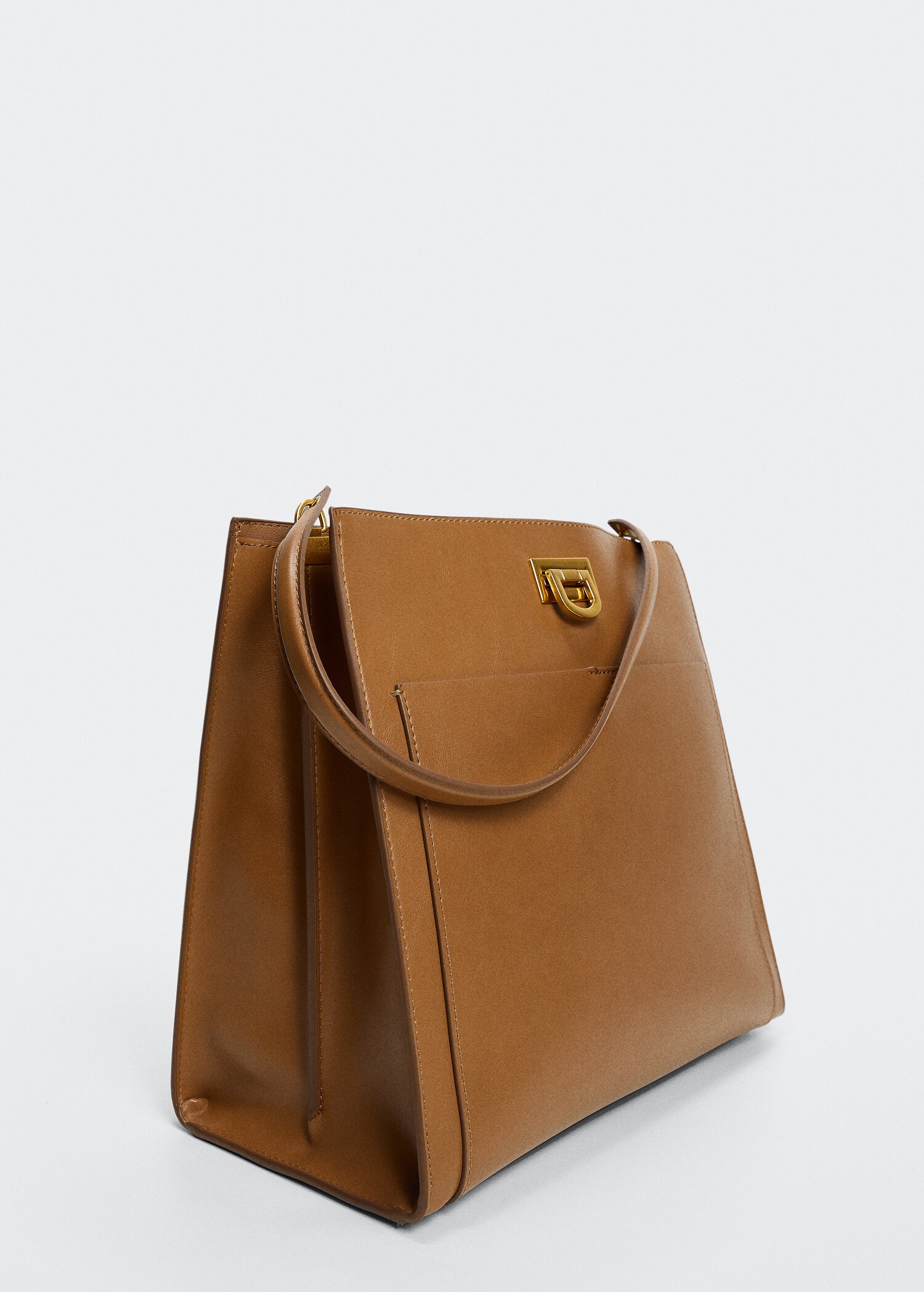 Short strap square bag - Medium plane