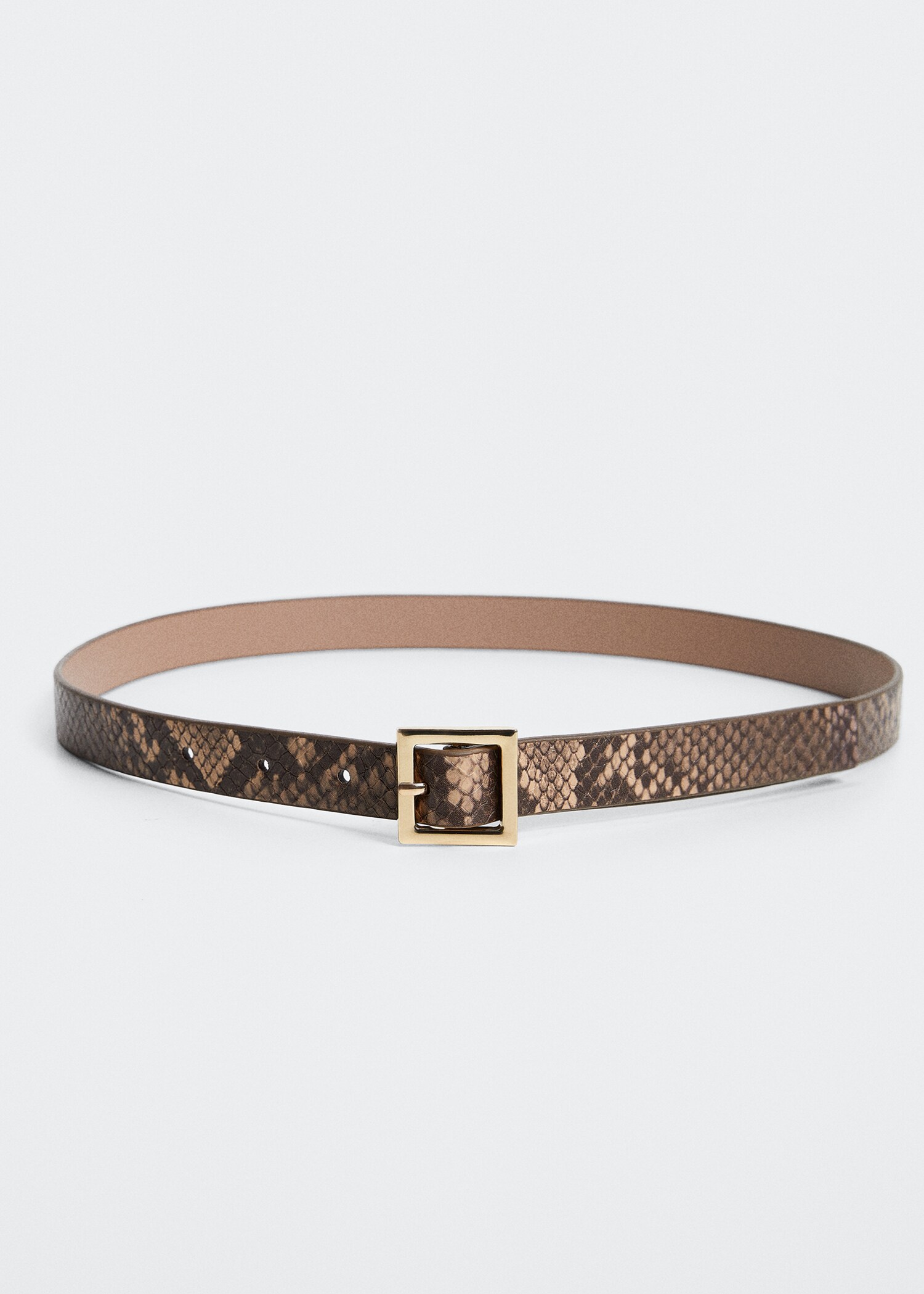 Square buckle belt - Medium plane