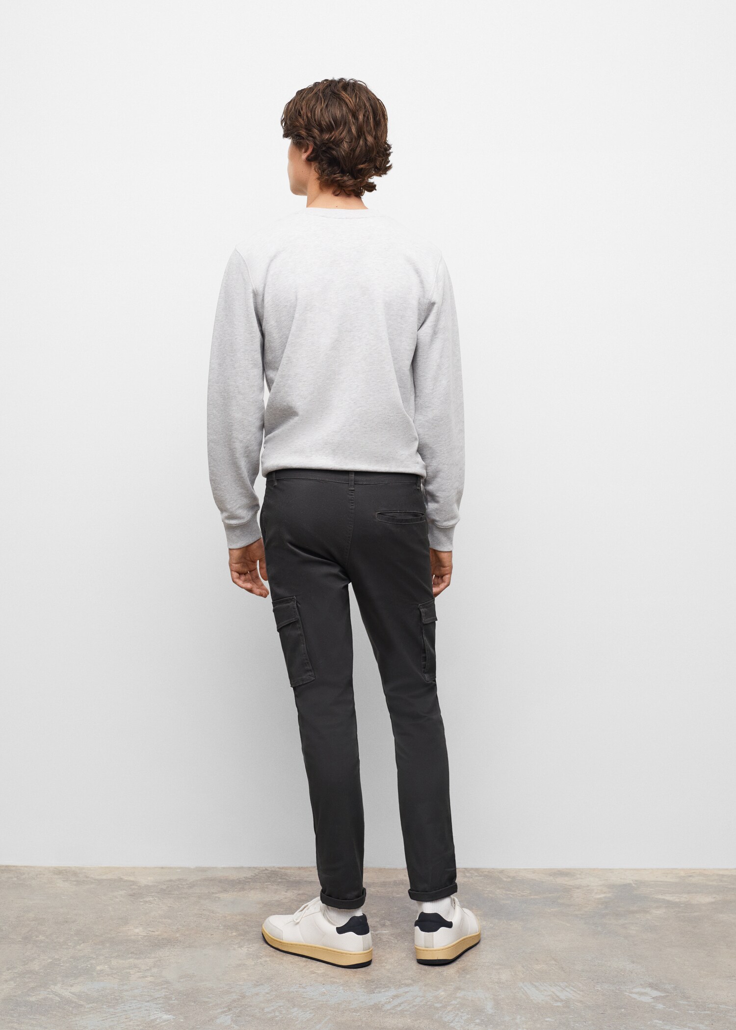 Pantalón cargo algodón - Reverso del artículo