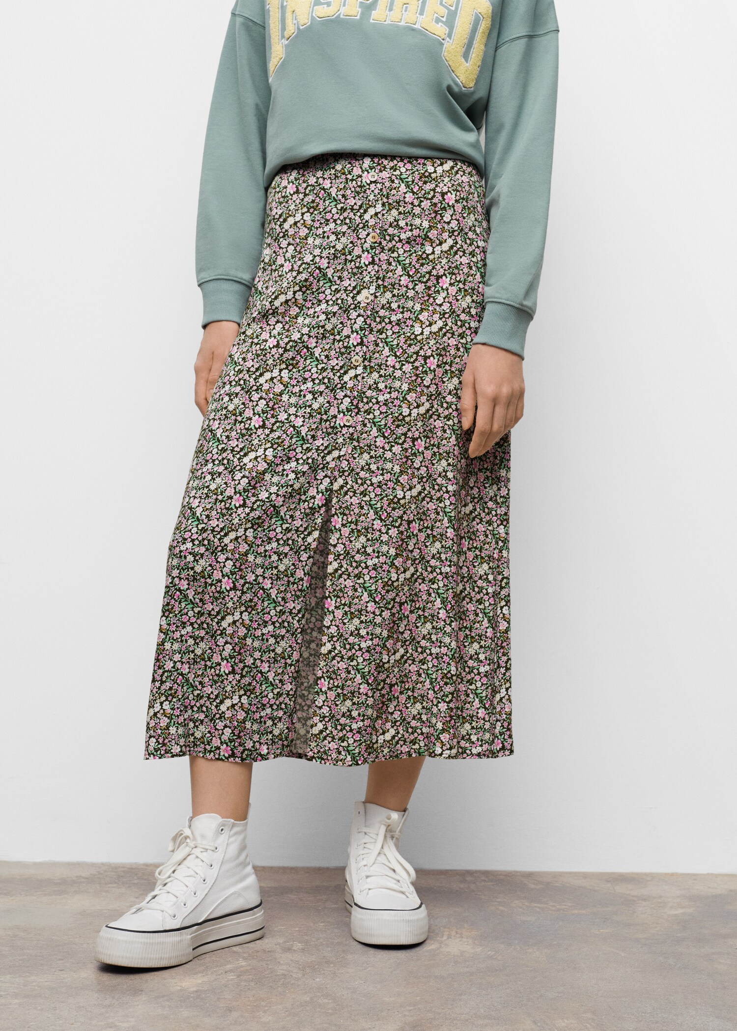 Vent midi skirt - Details of the article 1