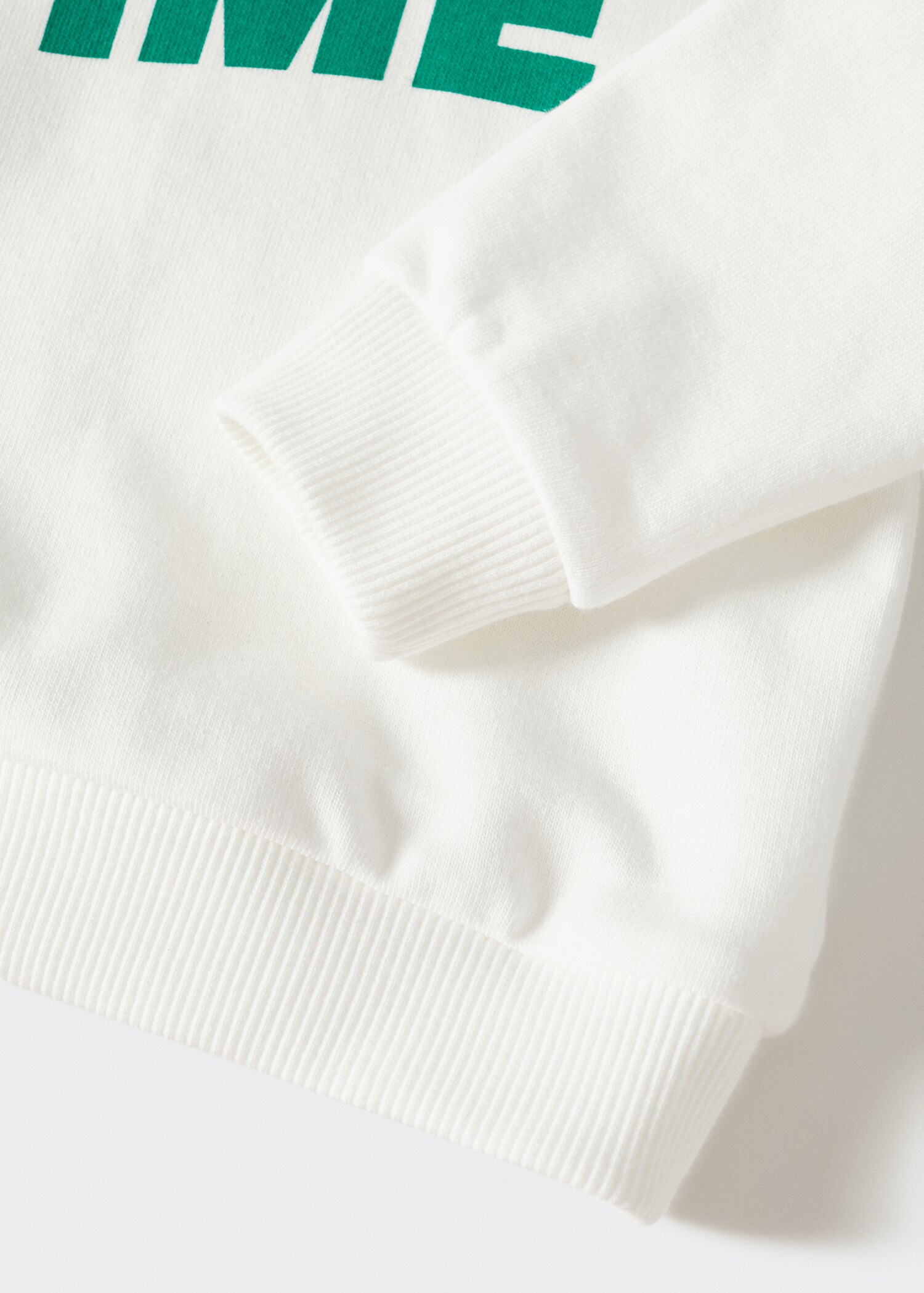 Gemustertes Sweatshirt mit Aufschrift - Detail des Artikels 8