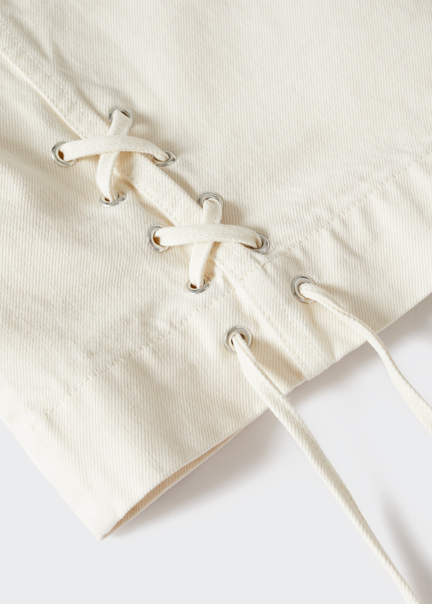 Denim jacket with drawstrings - Details of the article 8