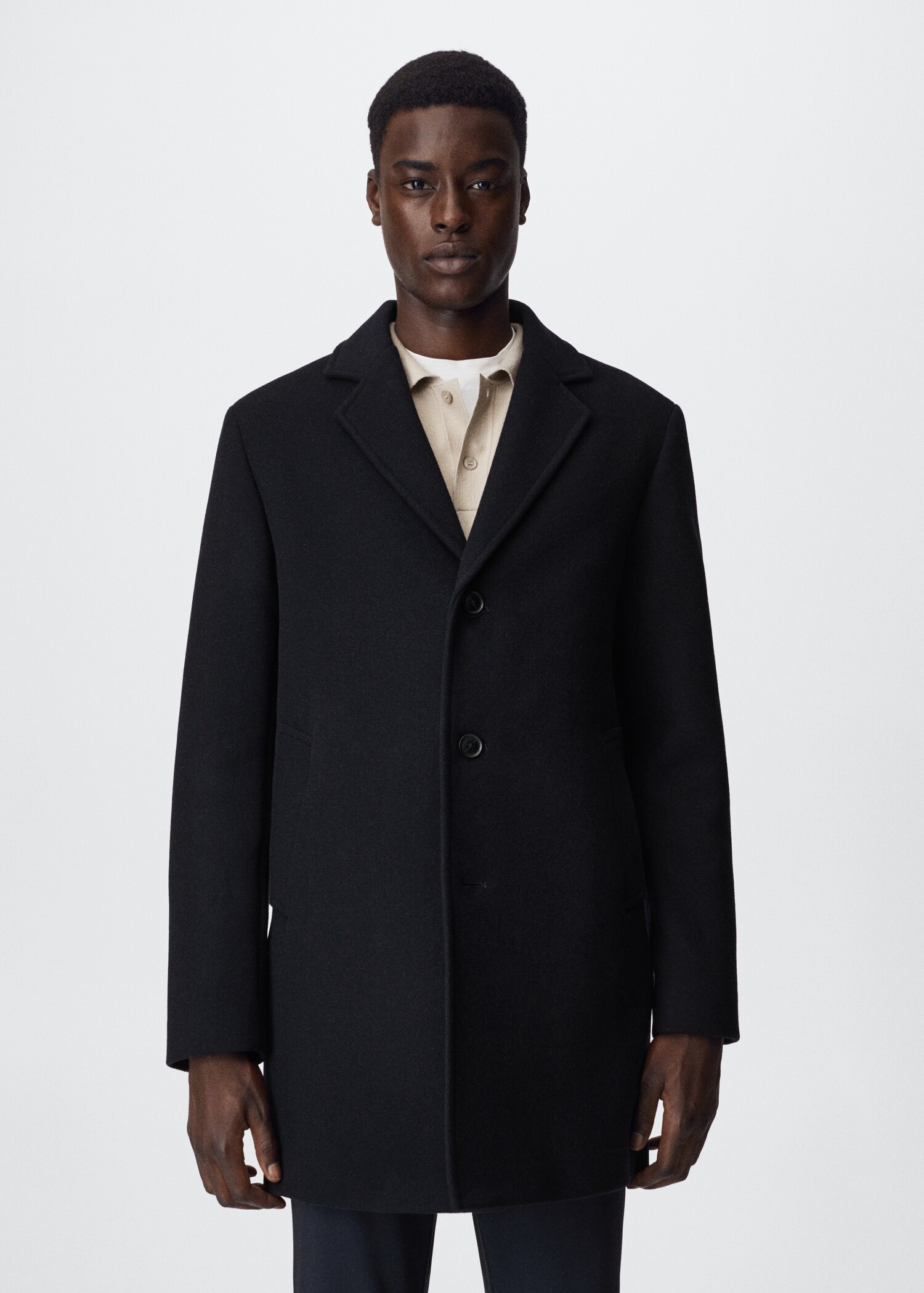 Recycled woolen coat - Medium plane
