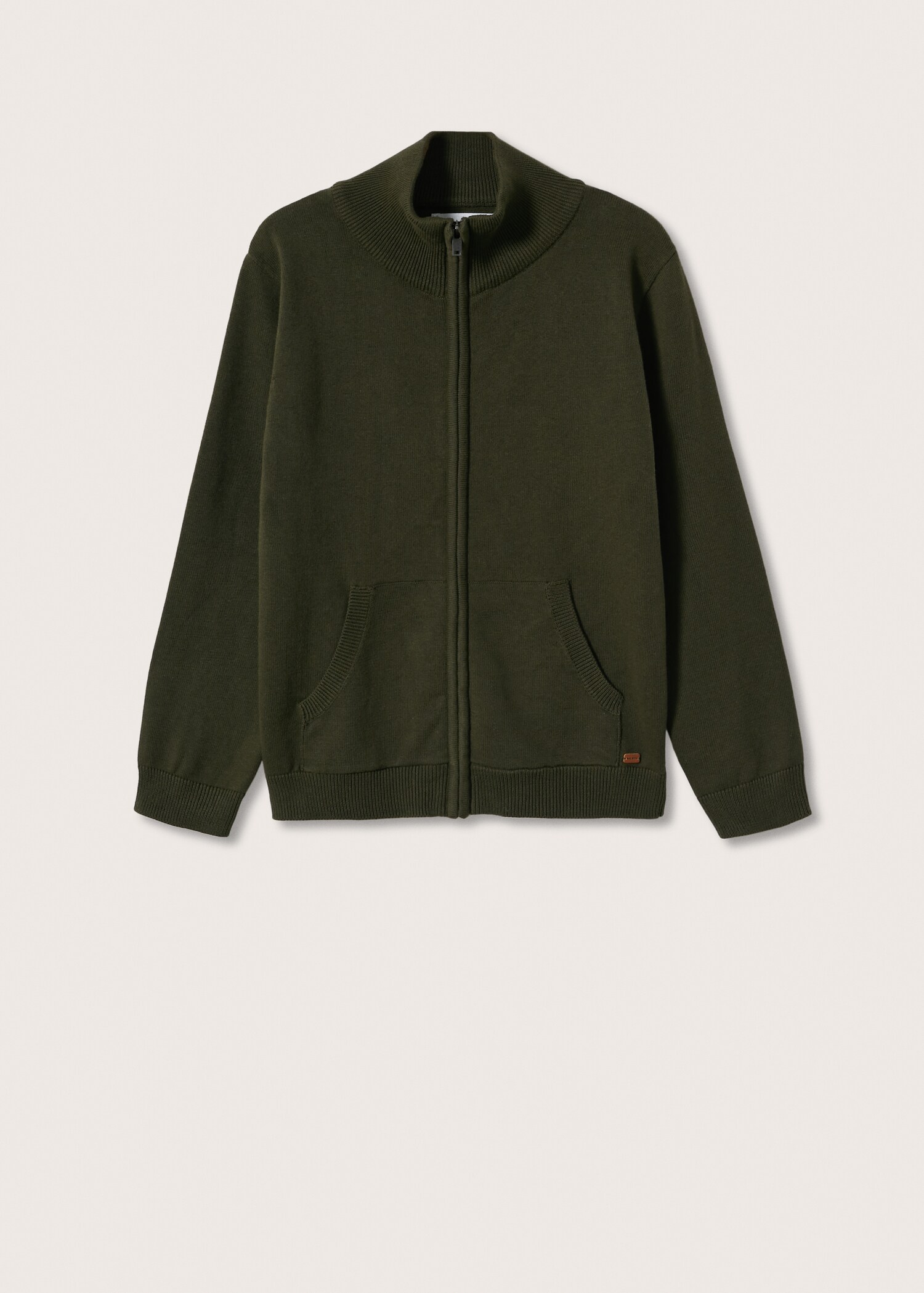 Zipped knit cardigan - Article without model