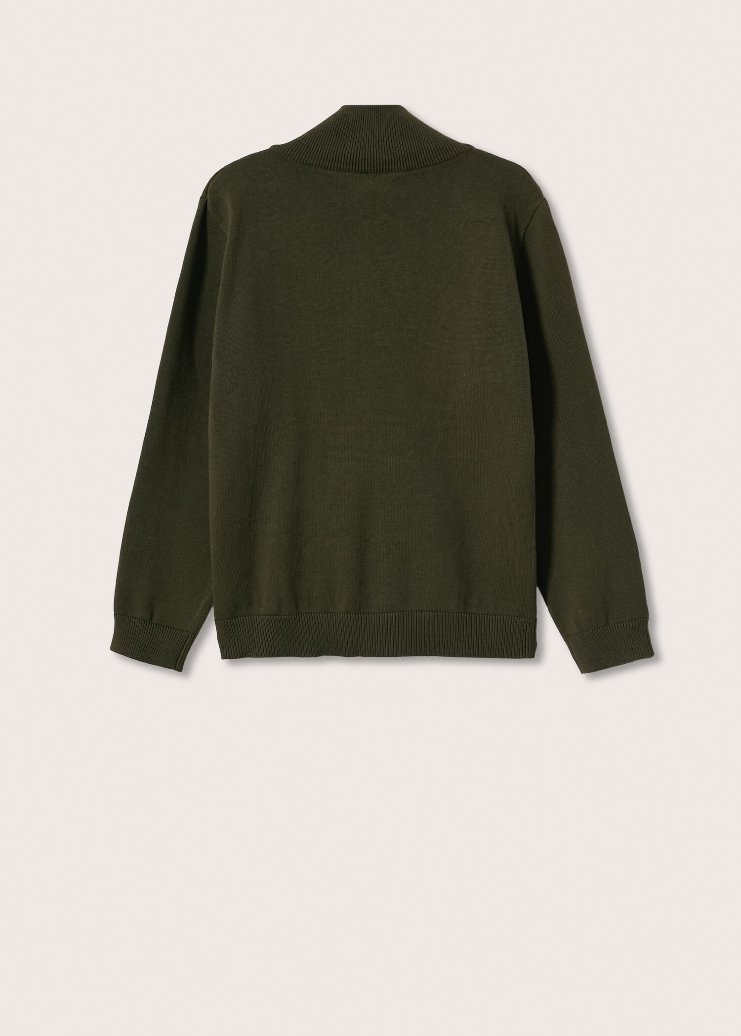 Zipped knit cardigan - Reverse of the article