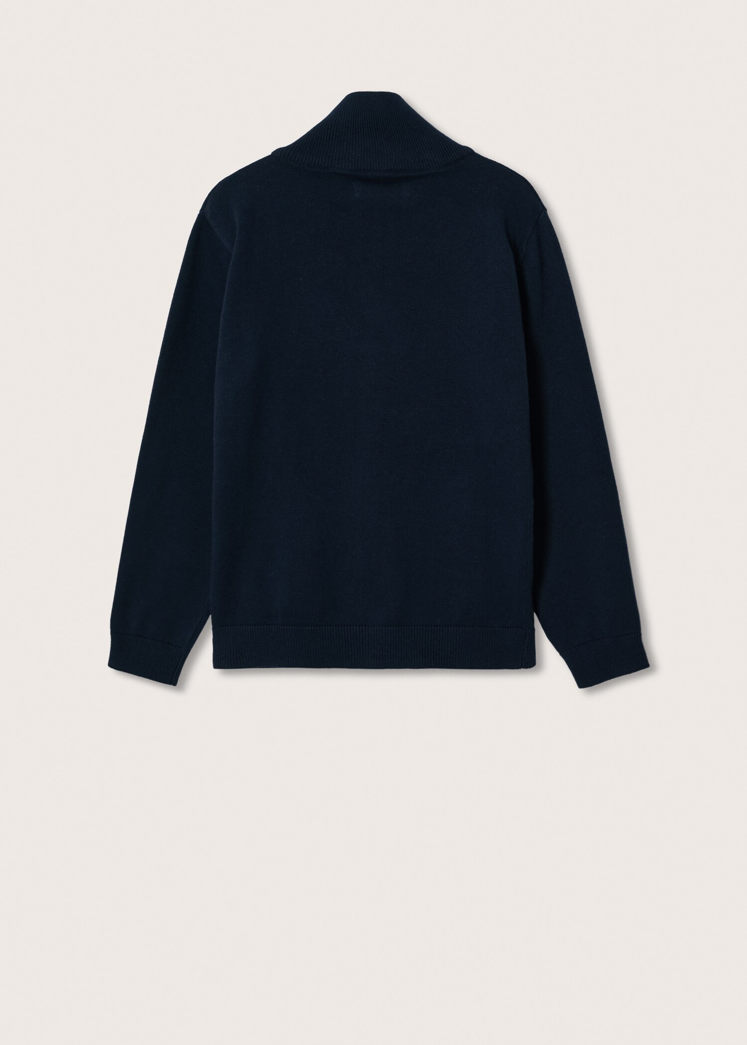 Zipped knit cardigan - Reverse of the article