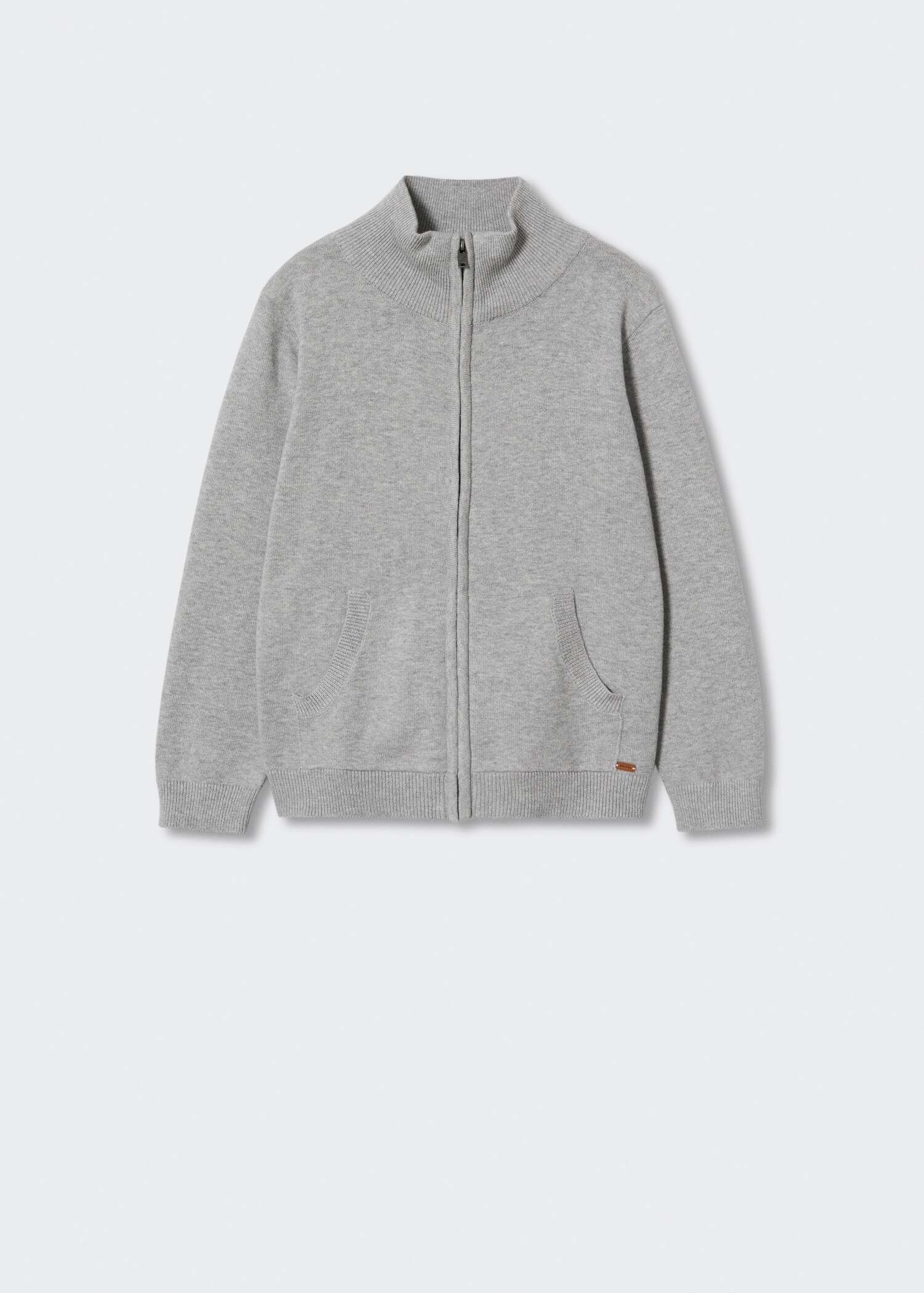 Zipped knit cardigan - Article without model