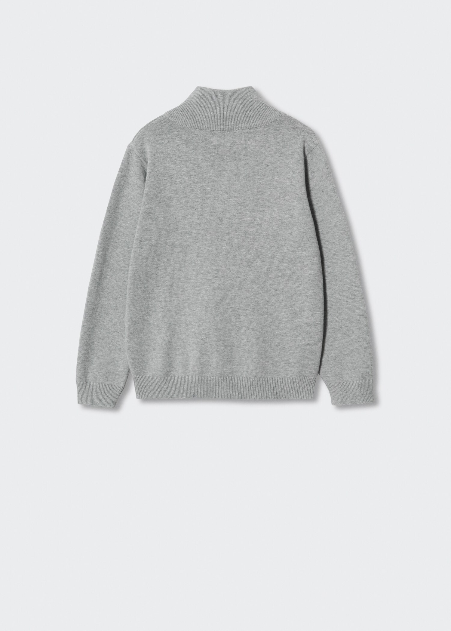 Zipped knit cardigan - Reverse of the article
