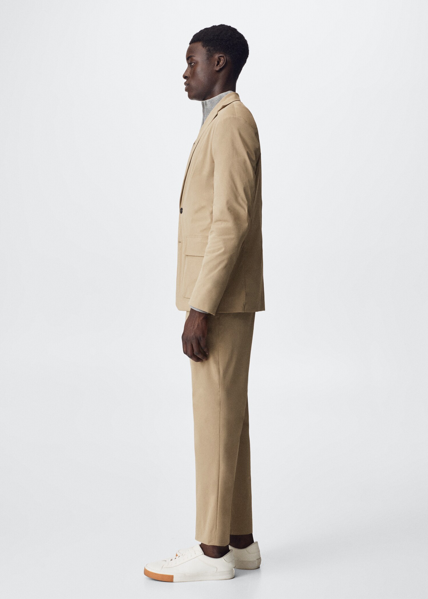 Slim-fit stretch suit blazer - Details of the article 2