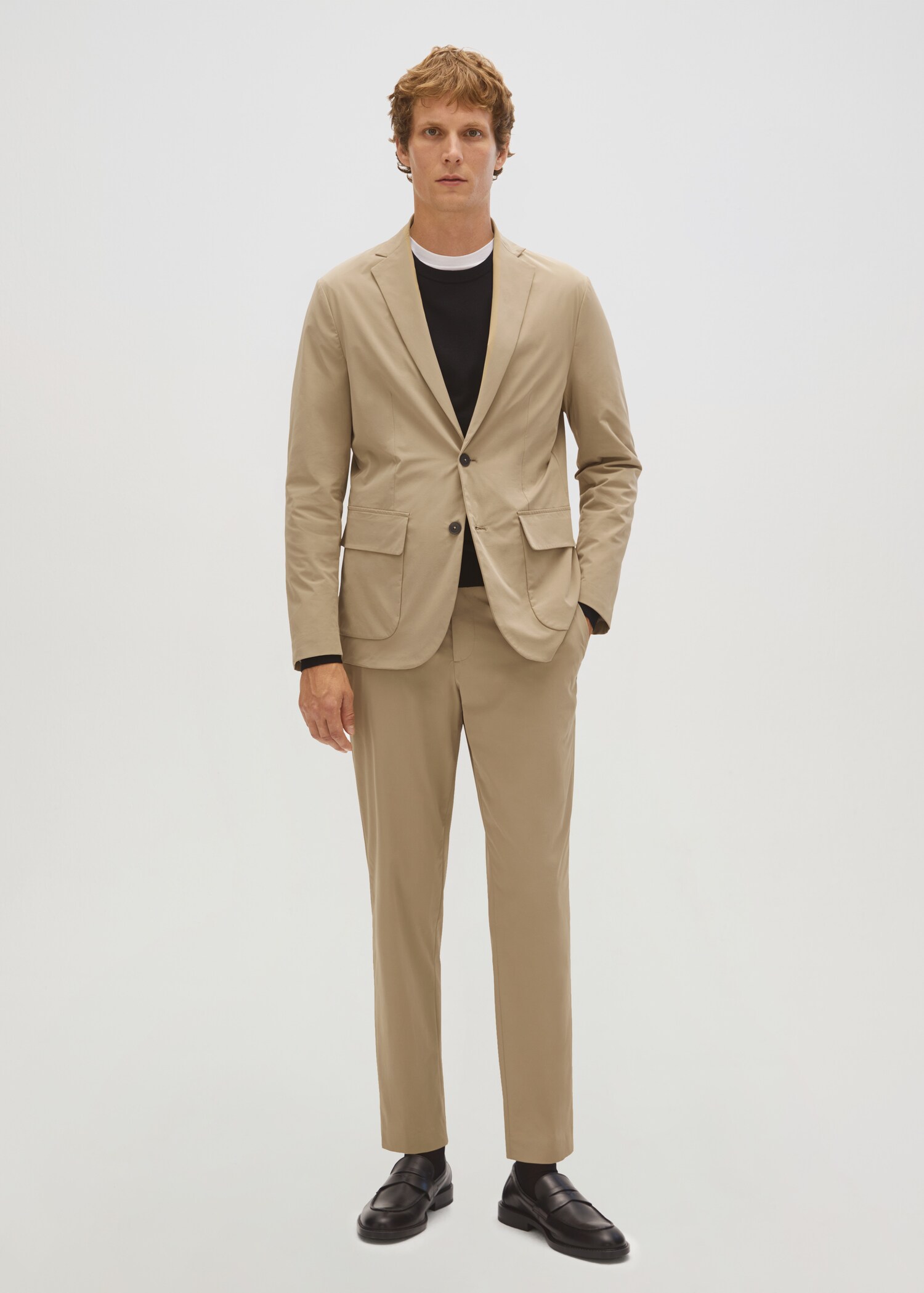 Slim-fit stretch suit blazer - Details of the article 7