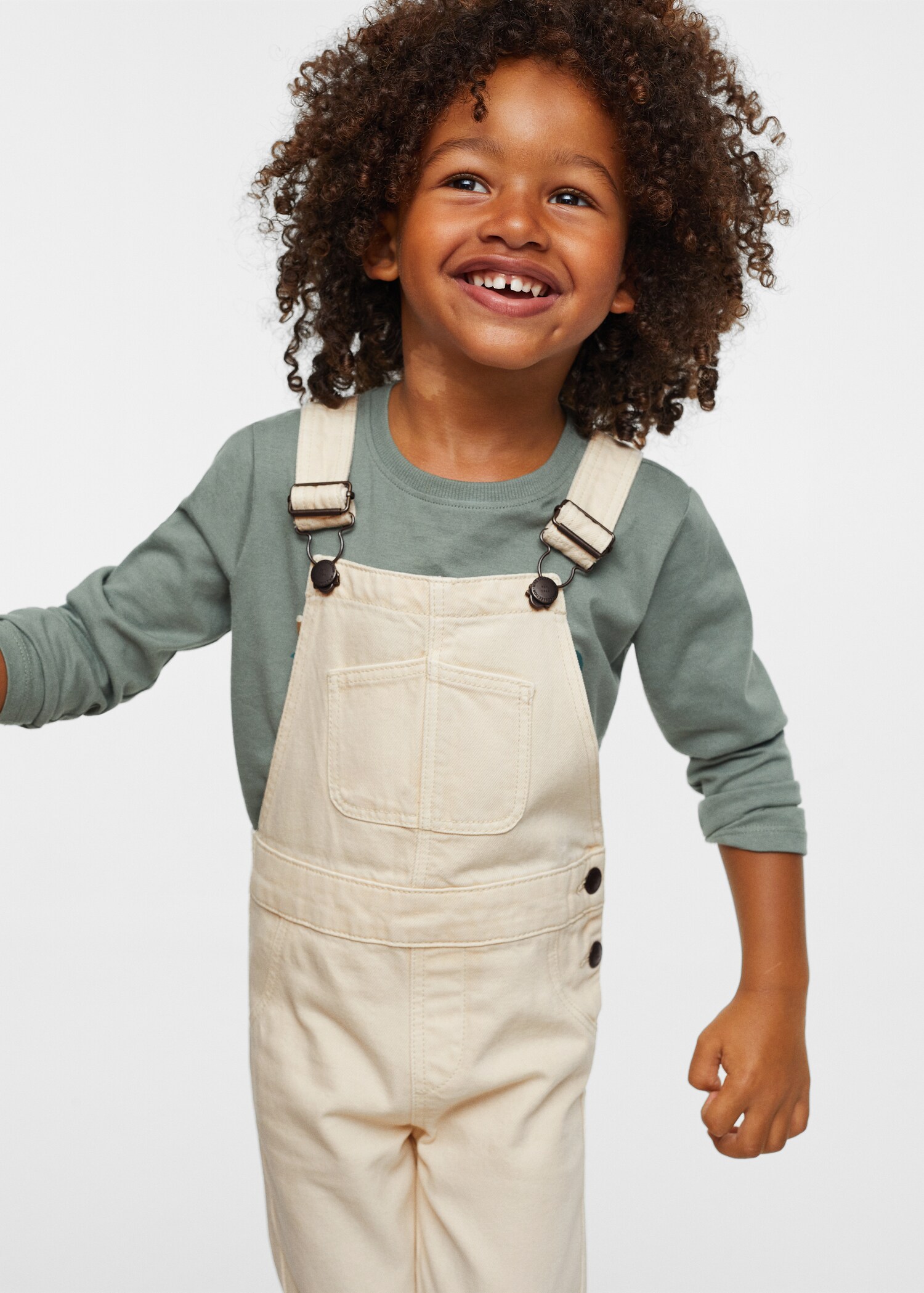 Langer Jeans-Overall - Mittlere Ansicht