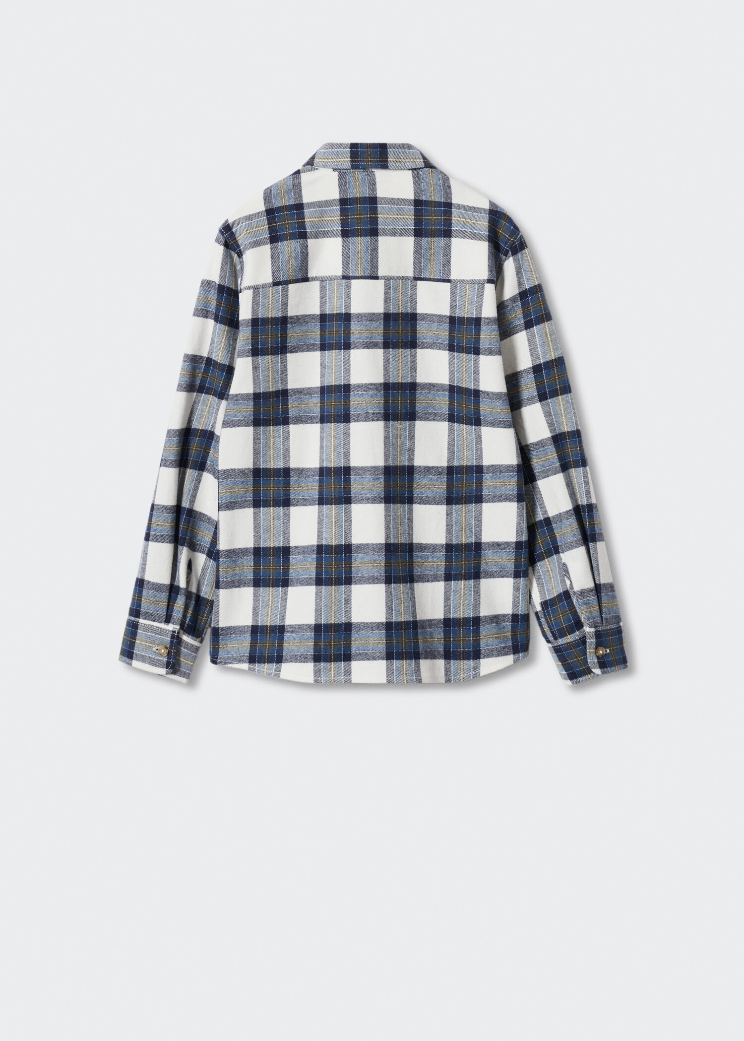 Chemise à carreaux en coton - Verso de l’article