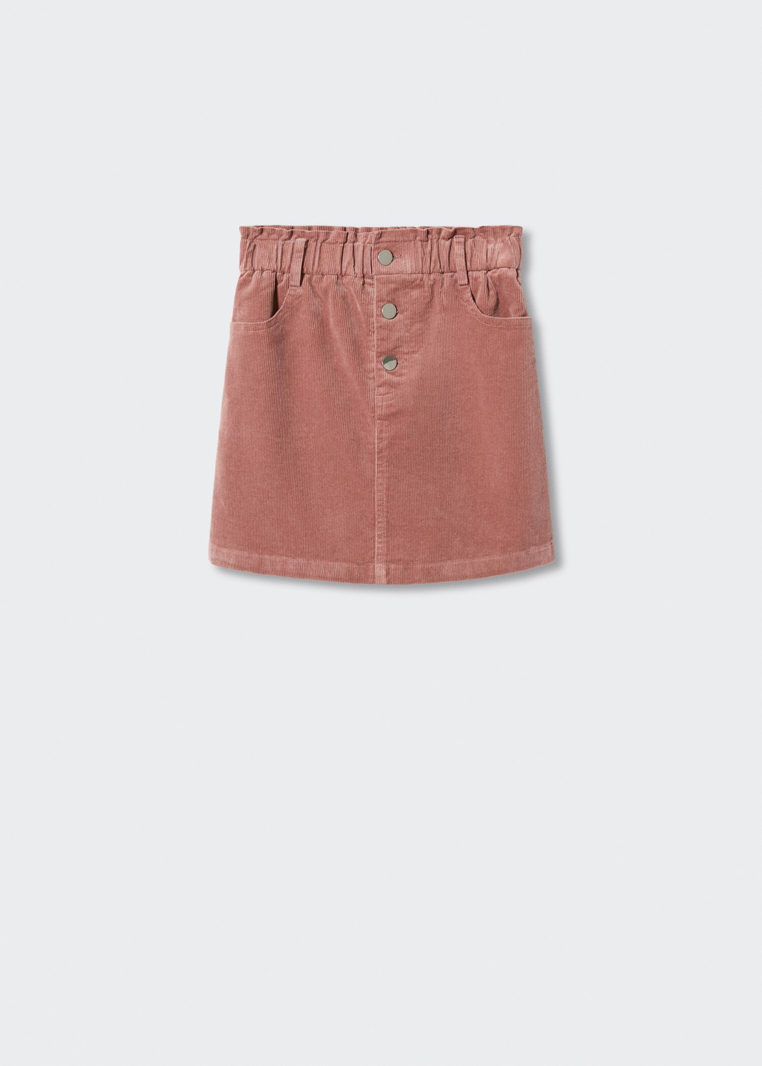 Corduroy rok met knopen - Artikel zonder model