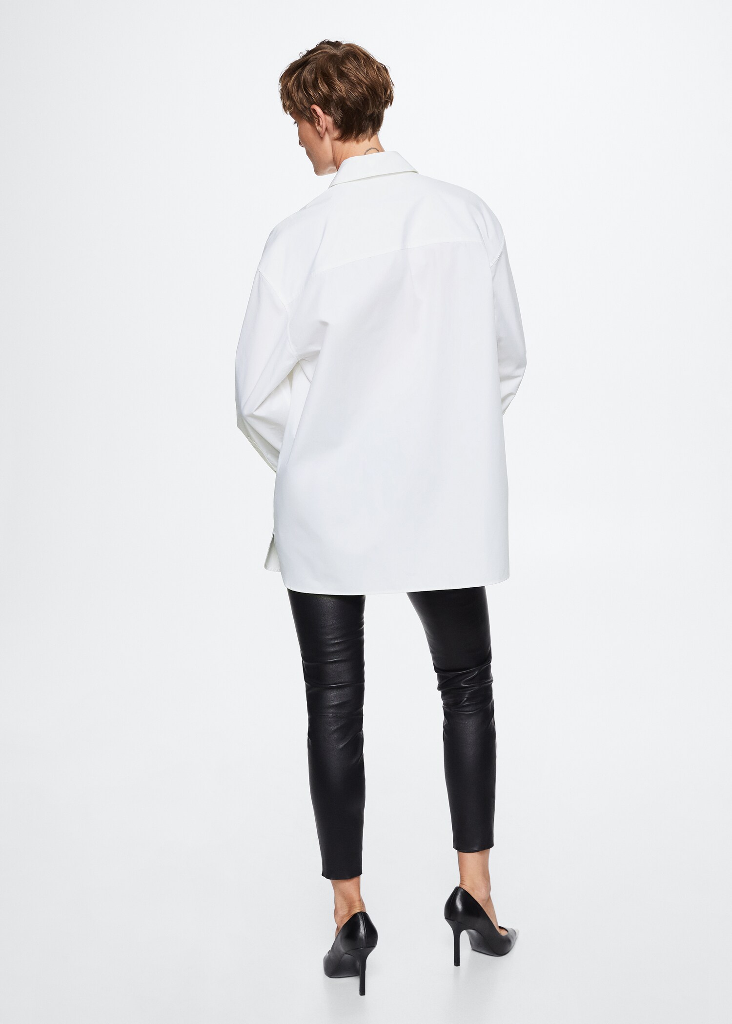 Camisa algodón oversize - Reverso del artículo