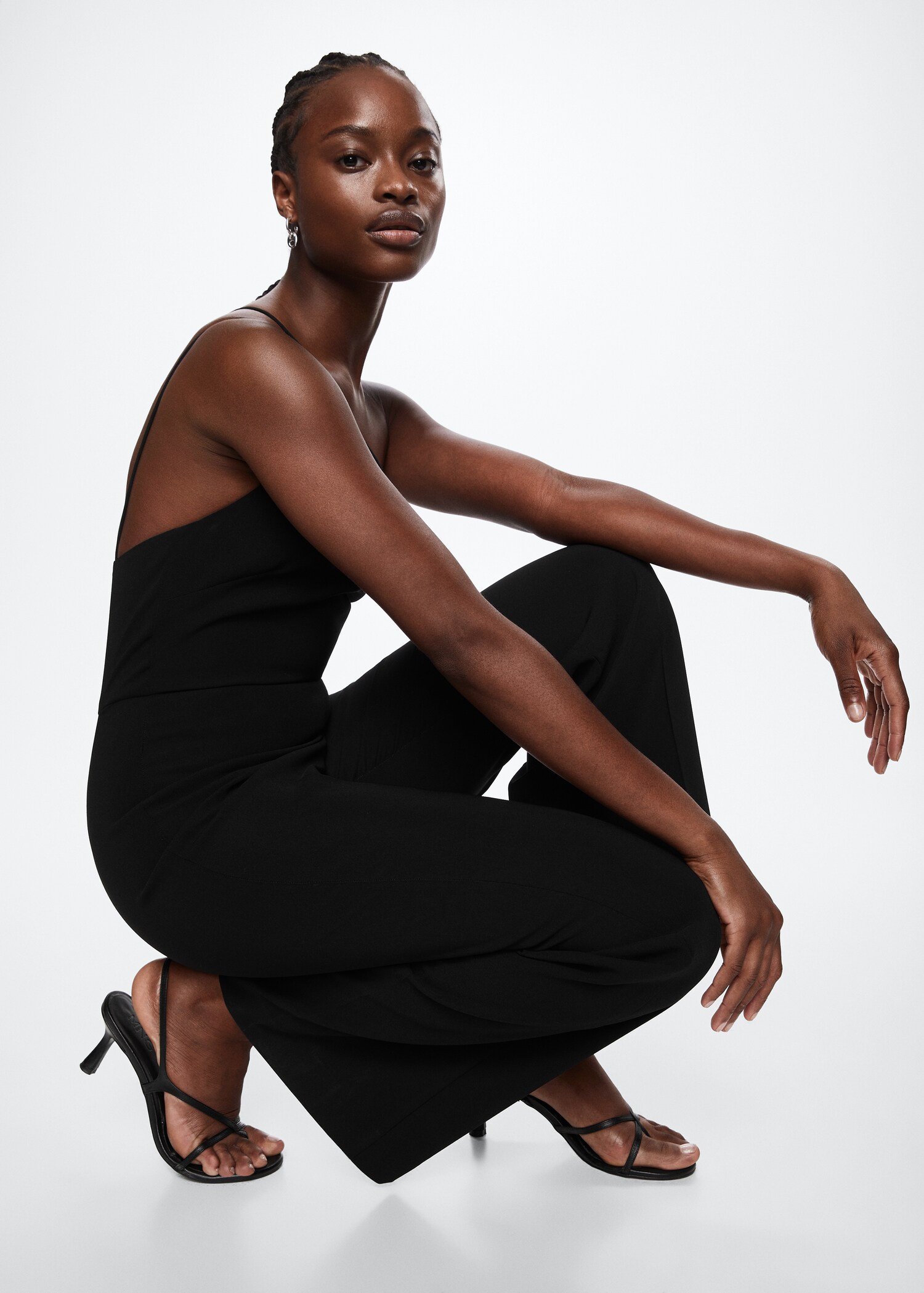 Asymmetric long jumpsuit - Details of the article 2