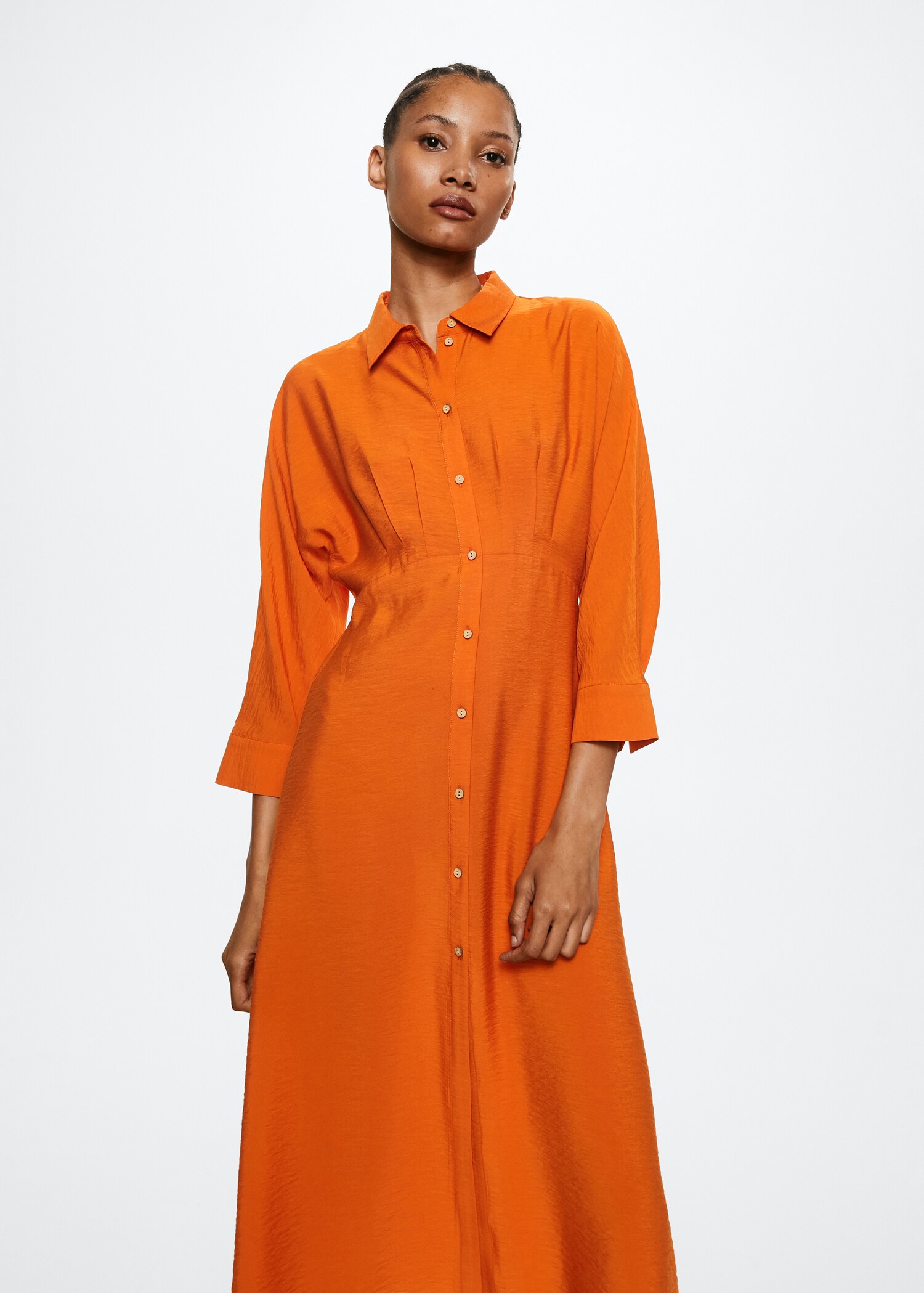 Flowy shirt dress - Medium plane
