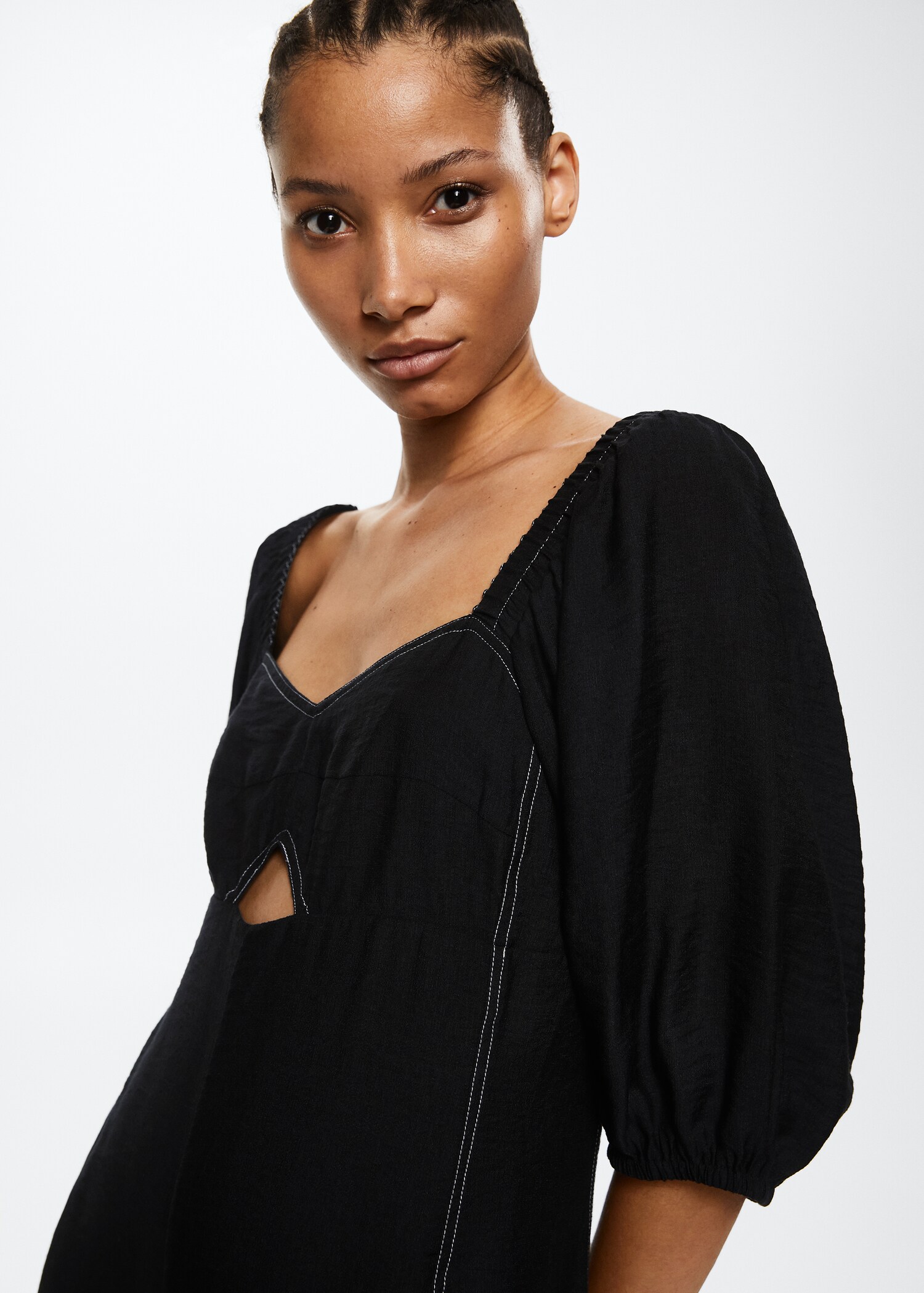 Contrast seam jumpsuit - Details of the article 2