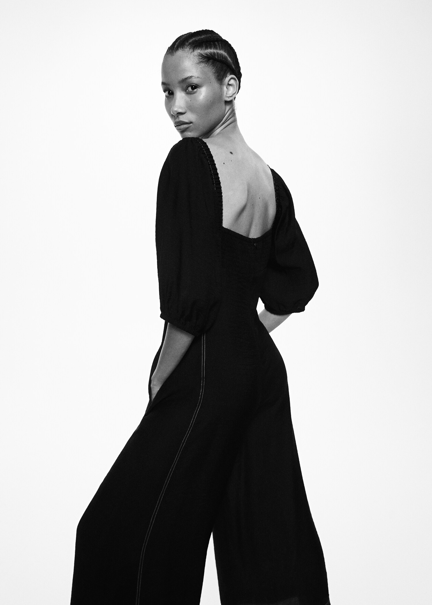 Contrast seam jumpsuit - Details of the article 6