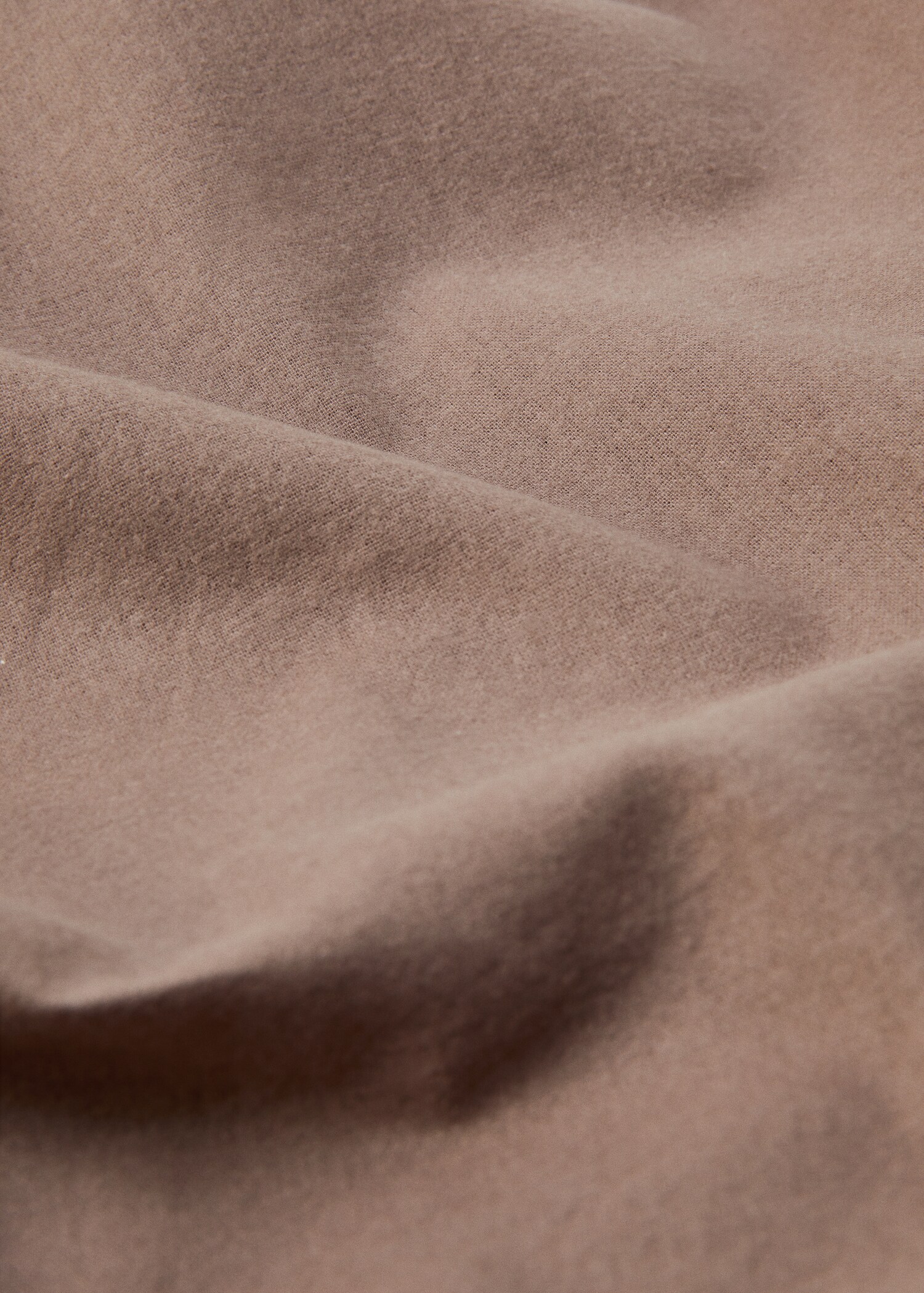 Einfarbiges Spannbetttuch aus Flanell für 150/160 cm Bett - Detail des Artikels 3
