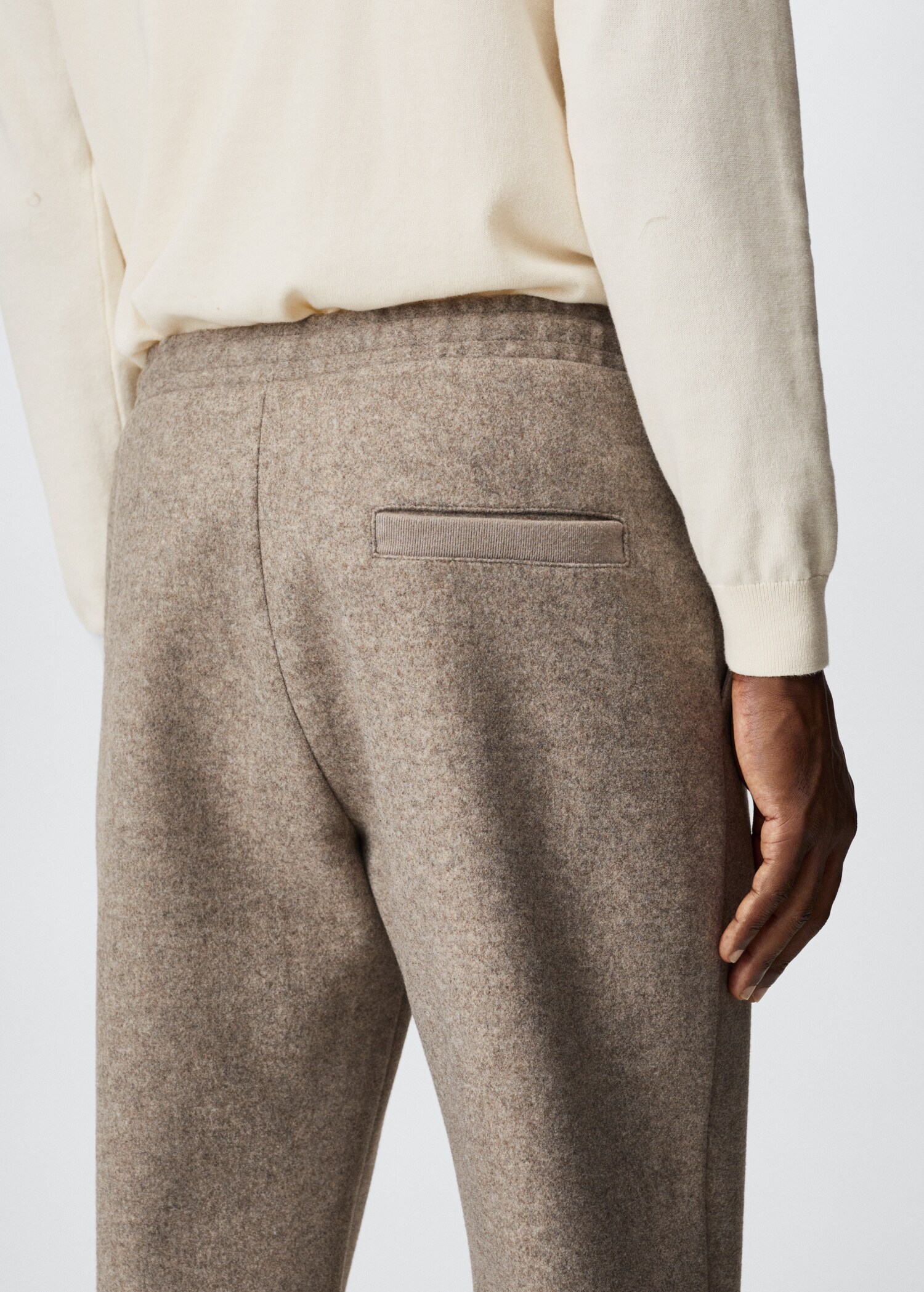 Textured jogger trousers - Details of the article 1