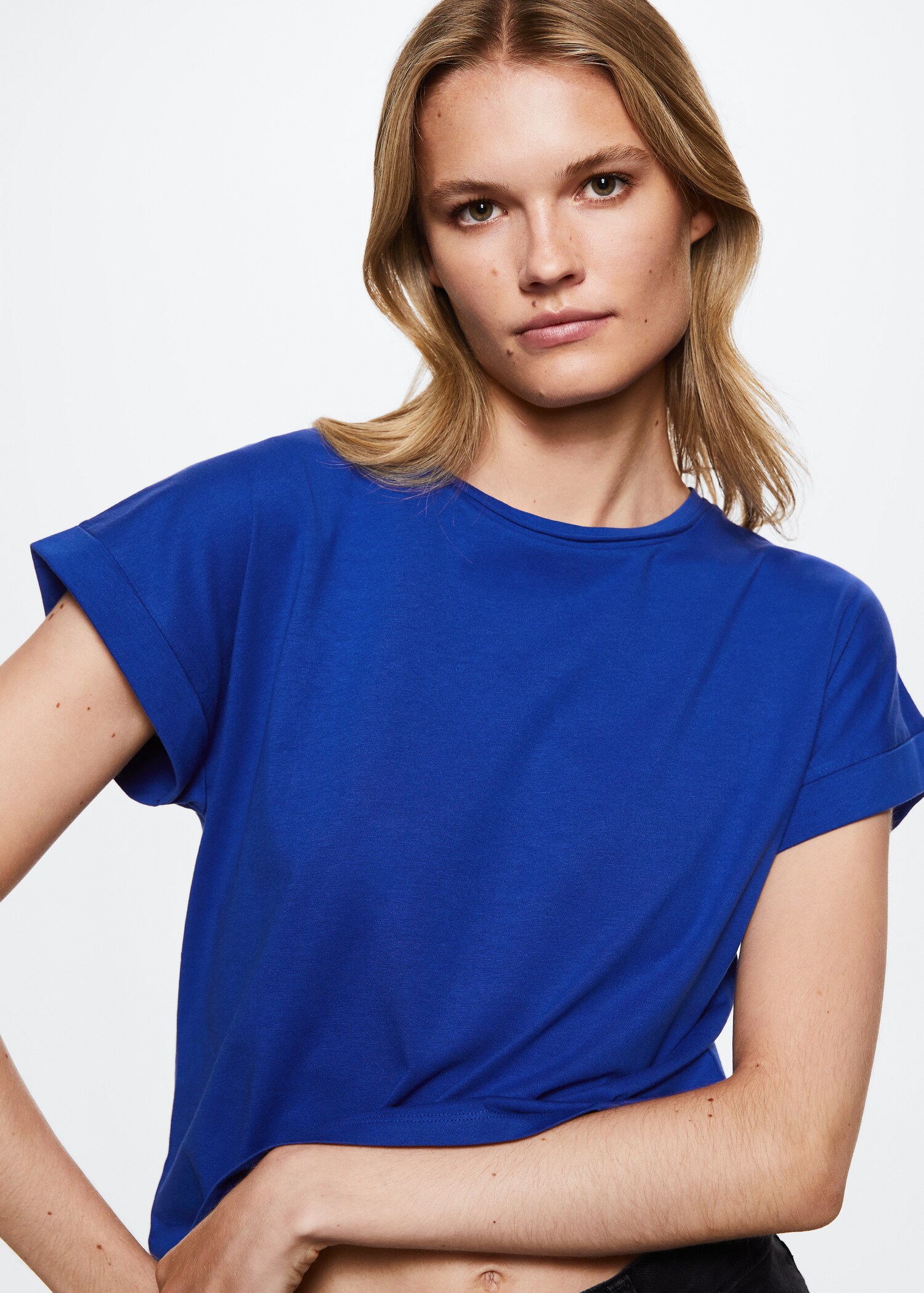 Essential cotton-blend T-shirt - Details of the article 2