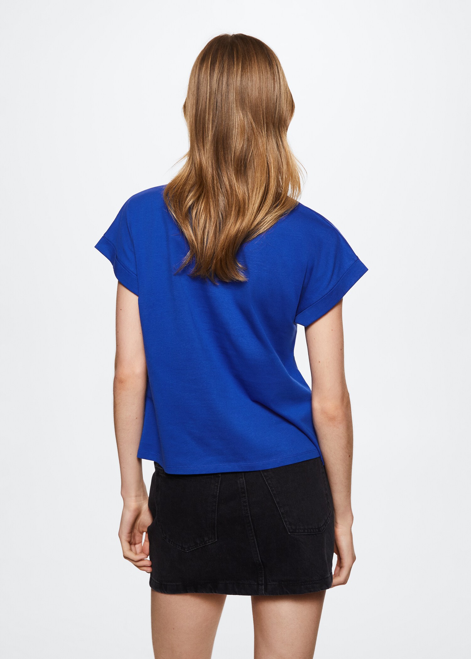 Essential cotton-blend T-shirt - Reverse of the article