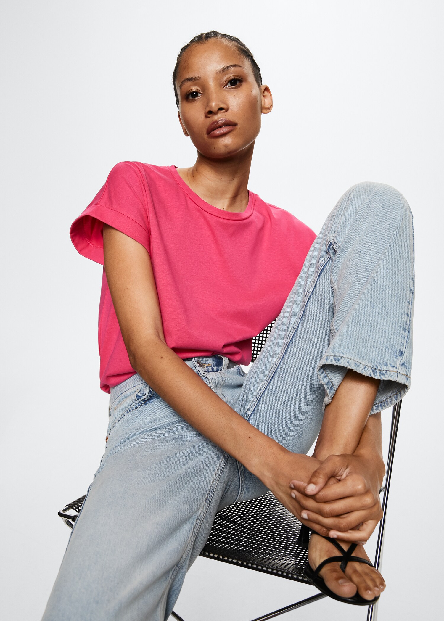Essential cotton-blend T-shirt - Details of the article 2