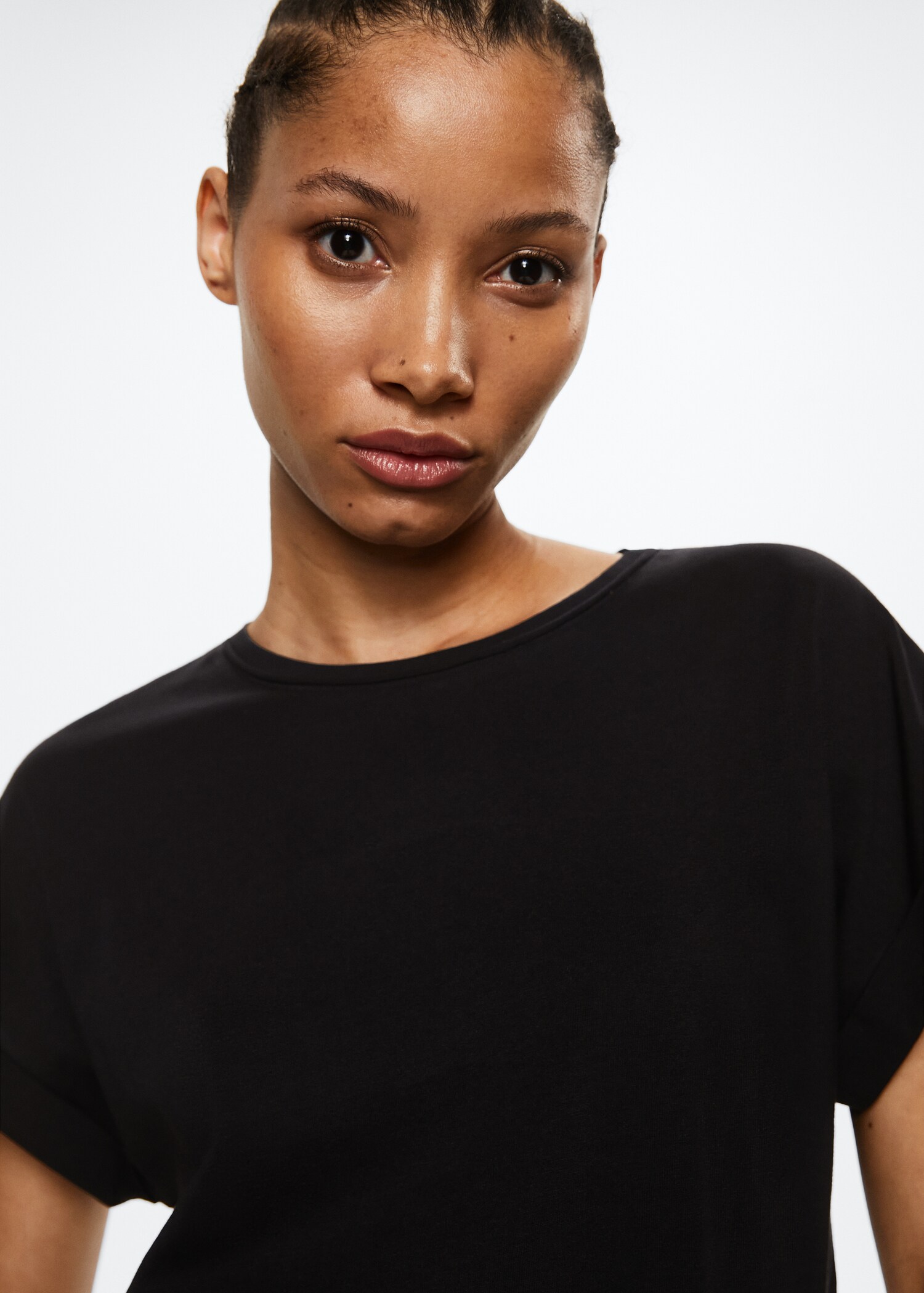 Essential cotton-blend T-shirt - Details of the article 1
