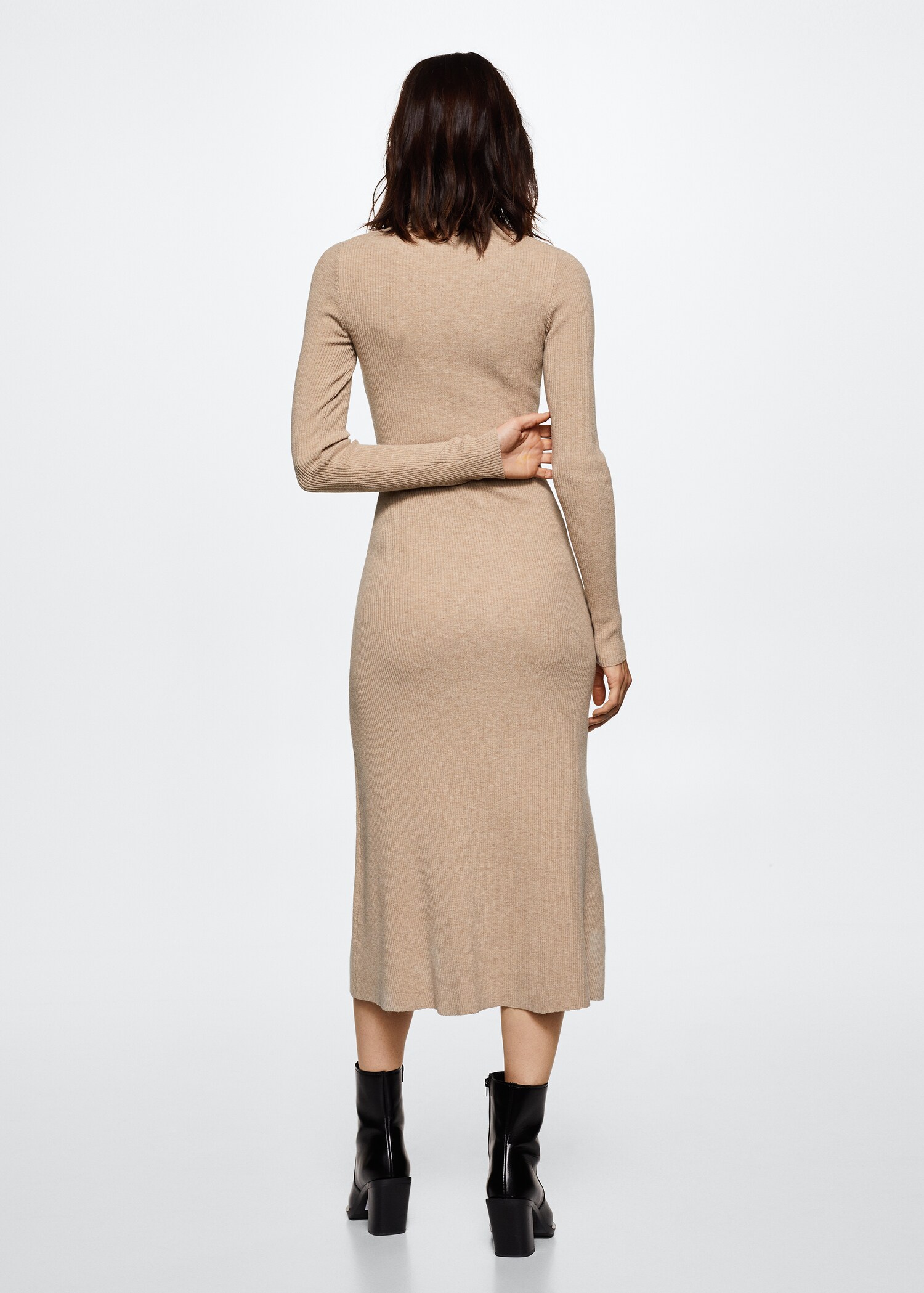 Robe maille col montant - Verso de l’article