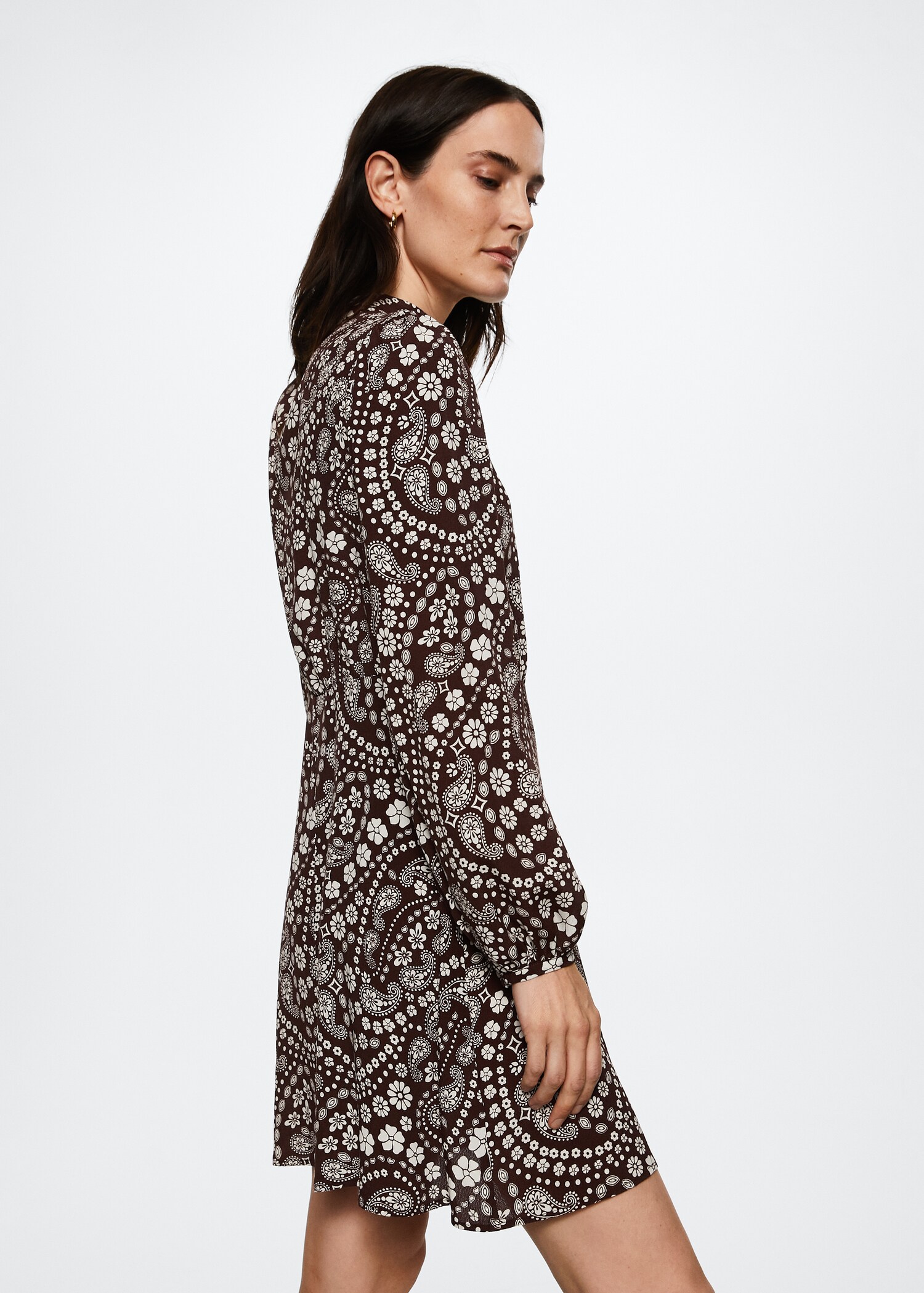 Robe fluide imprimée - Plan moyen