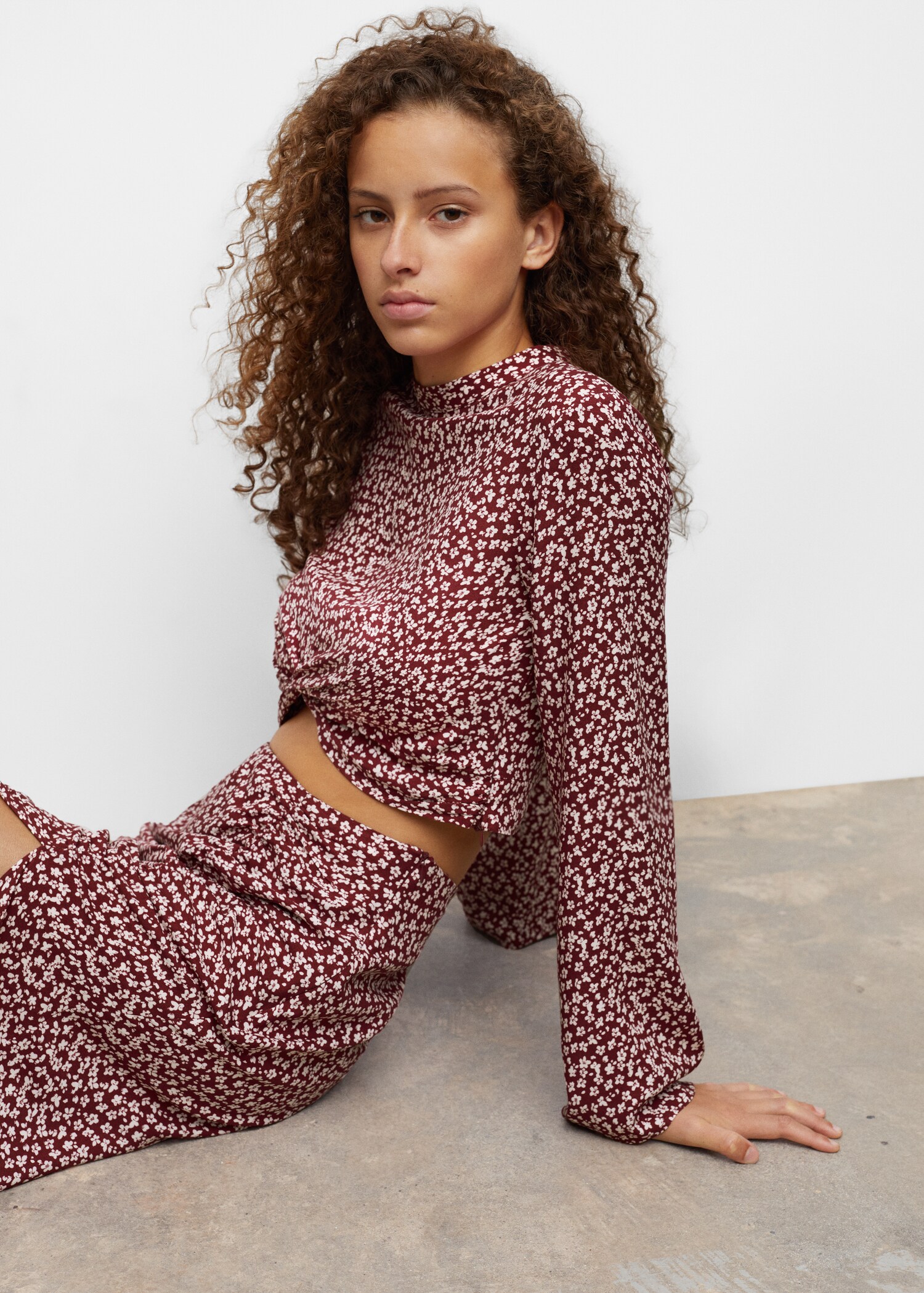 Knot detail floral blouse - Details of the article 2