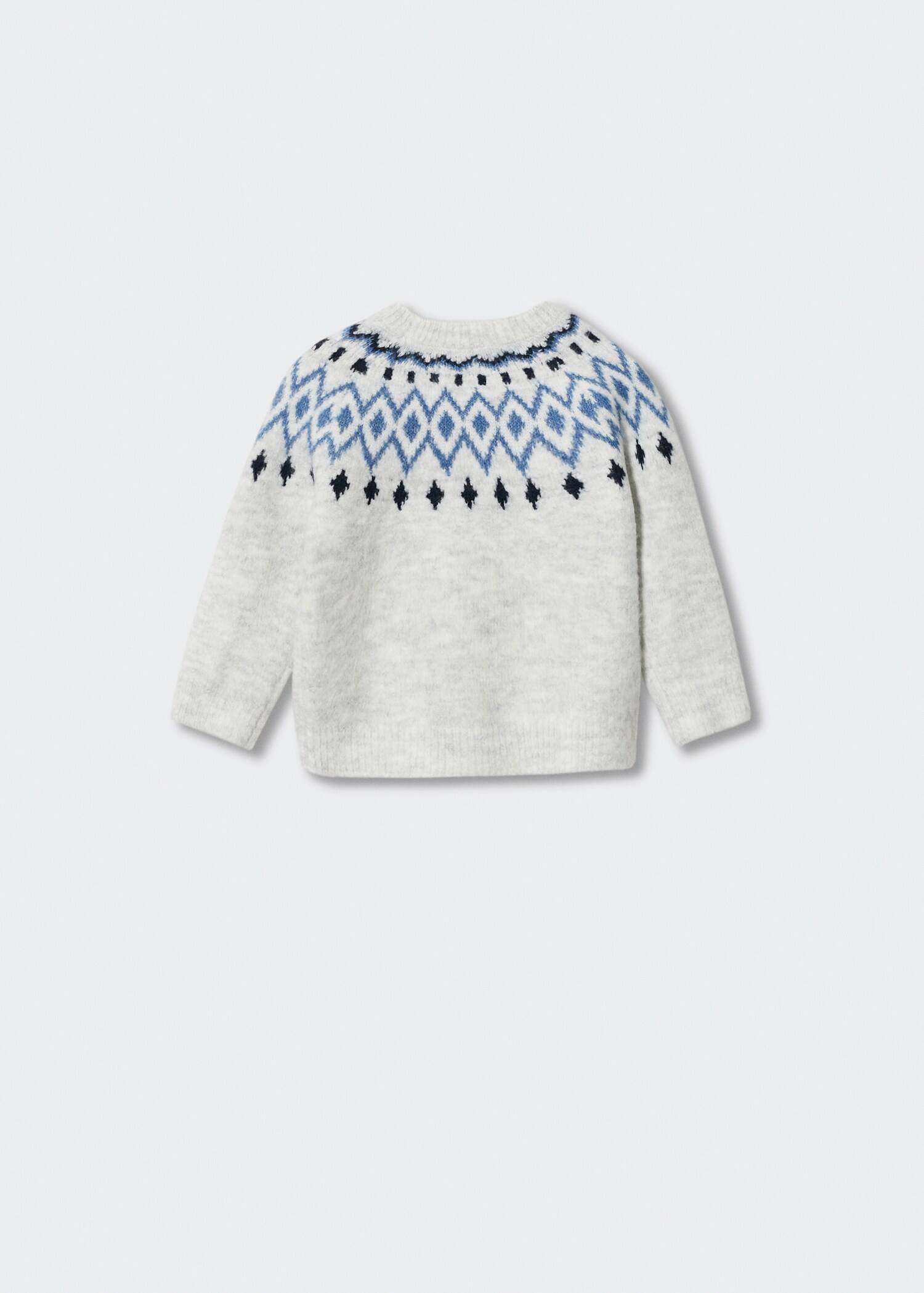 Melierter Jacquard-Pullover - Detail des Artikels 8