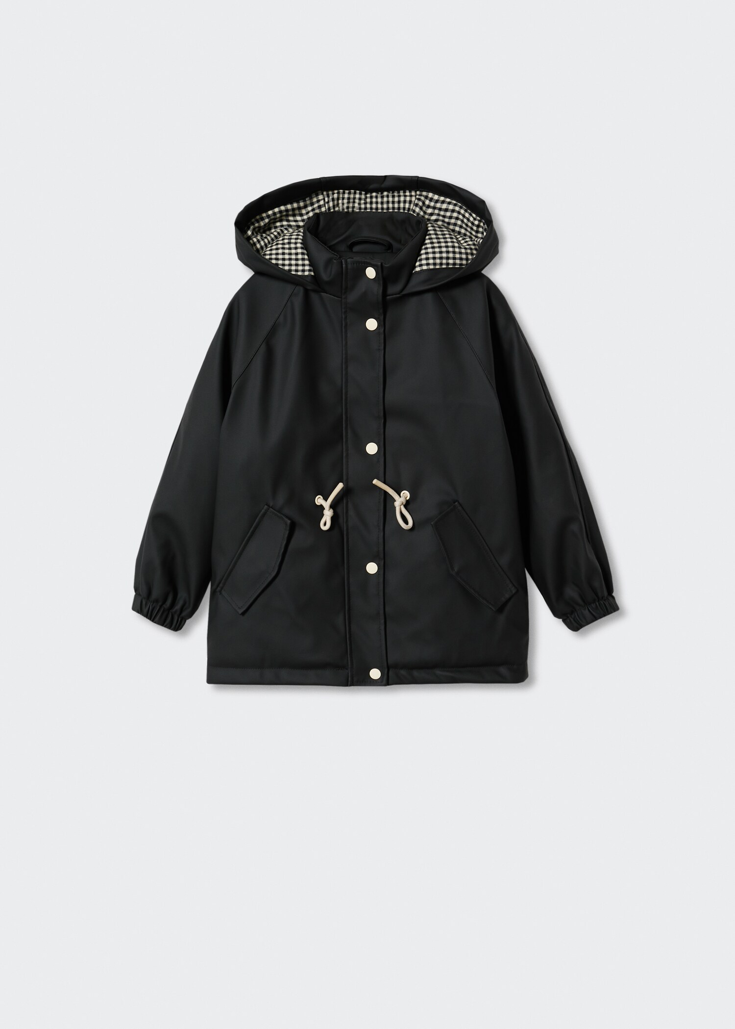 Regntett parkas med hette - Artikkel uten modell