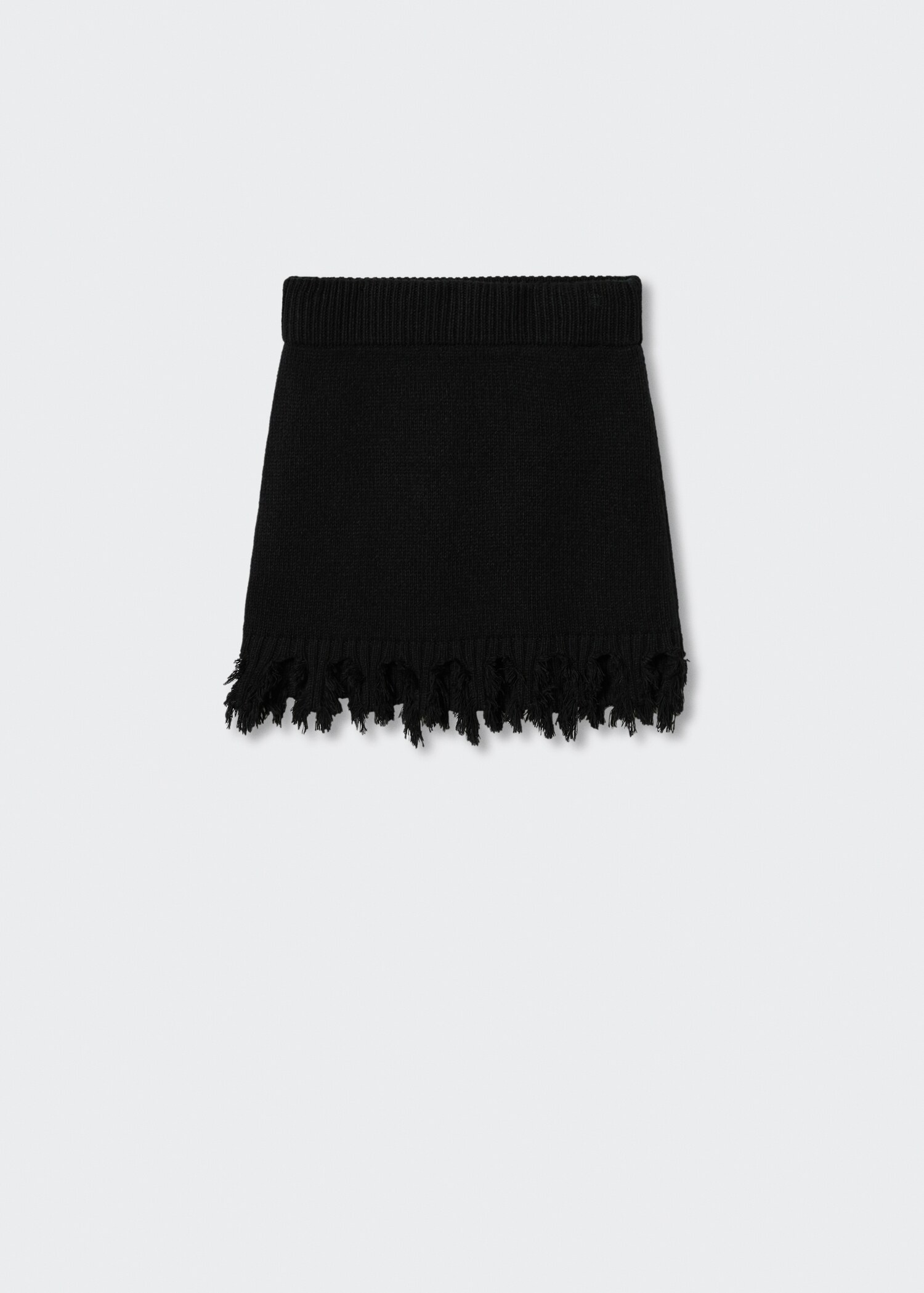 Strickrock mit Fransendetail - Artikel ohne Model