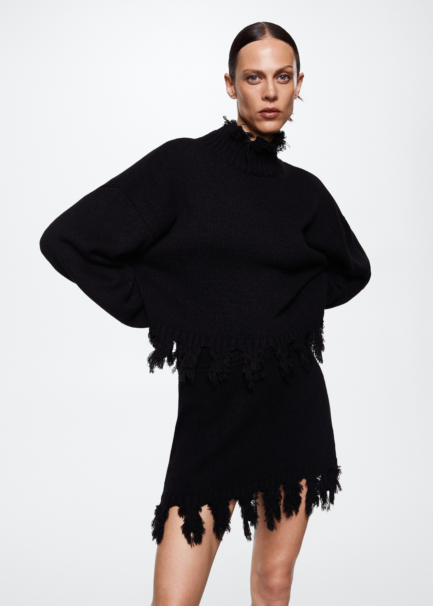 Strickrock mit Fransendetail - Detail des Artikels 4