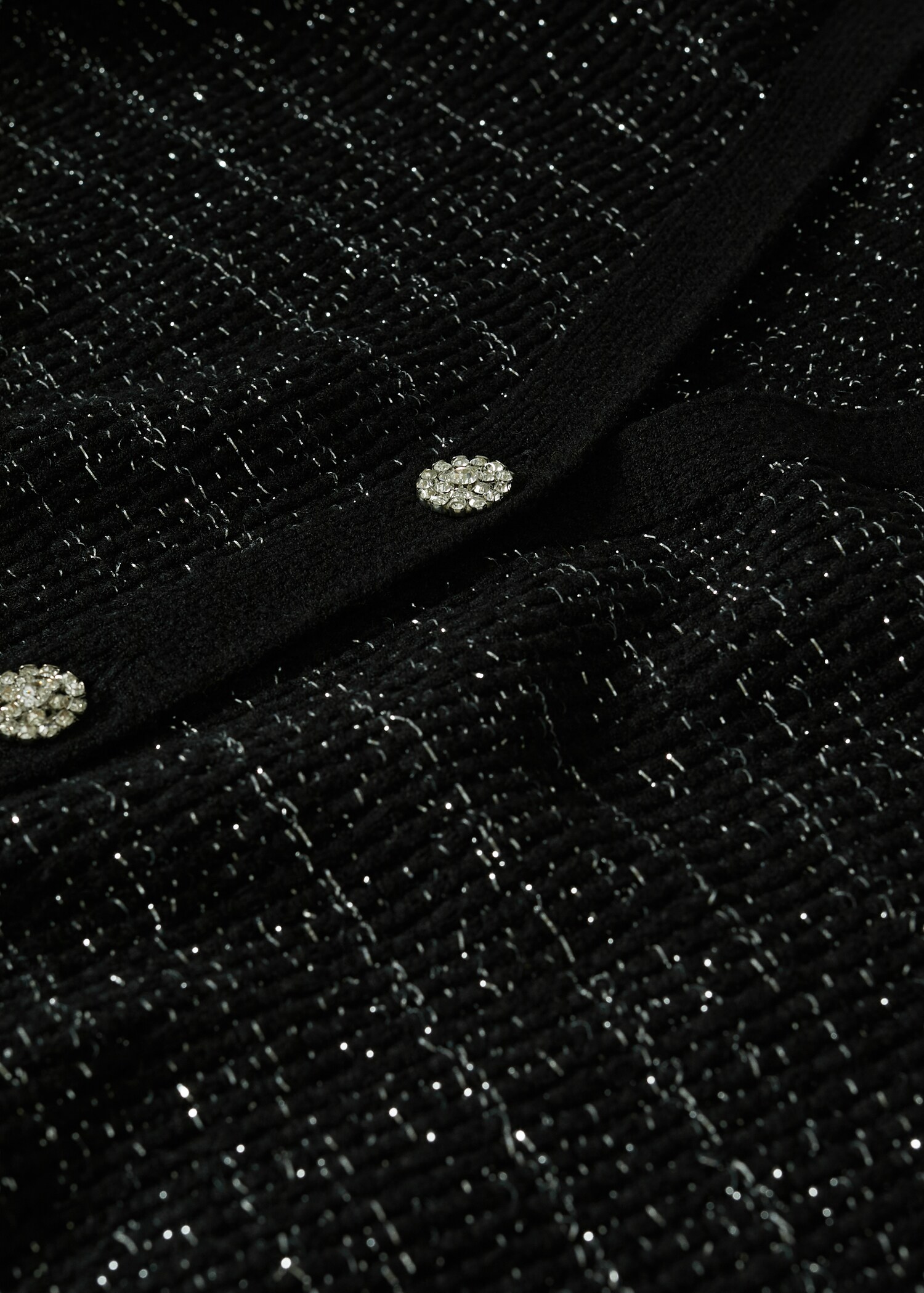 Metallic yarn tweed cardigan - Details of the article 8