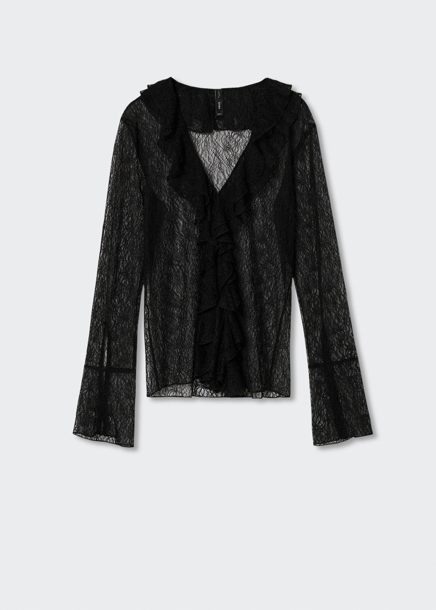 Blusa de folhos e renda - Artigo sem modelo