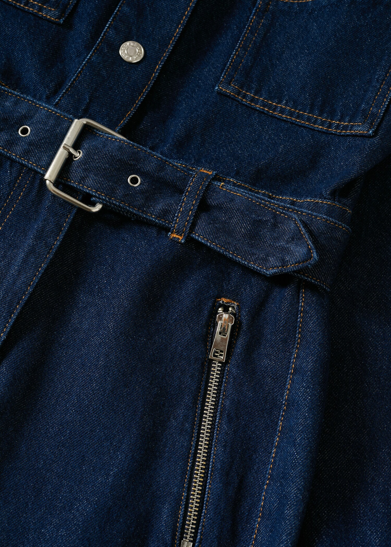 Ολόσωμη φόρμα denim ζώνη - Λεπτομέρεια του προϊόντος 8